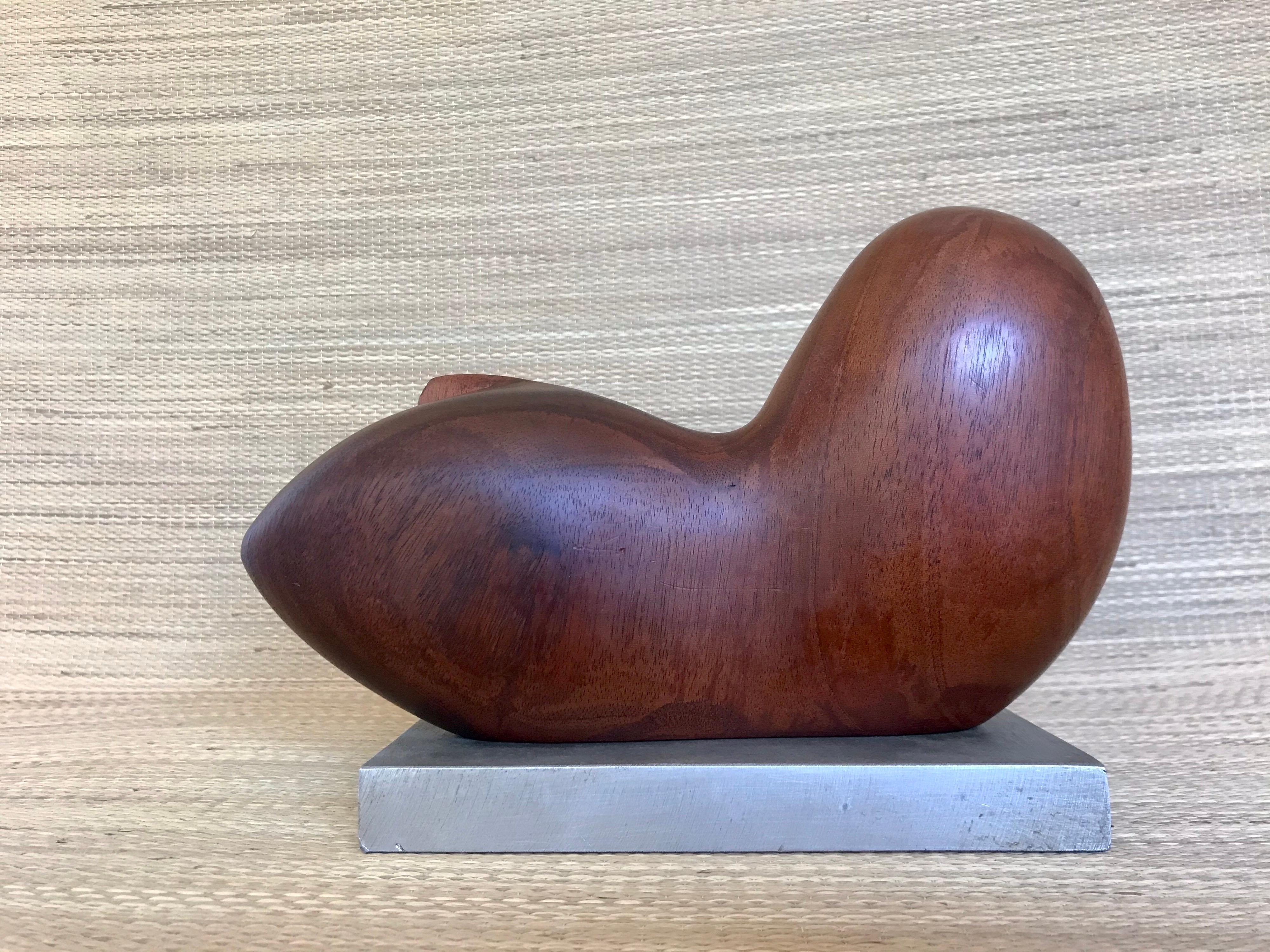 Biomorphic Carved Wood Sculpture in the Style of Arp  2
