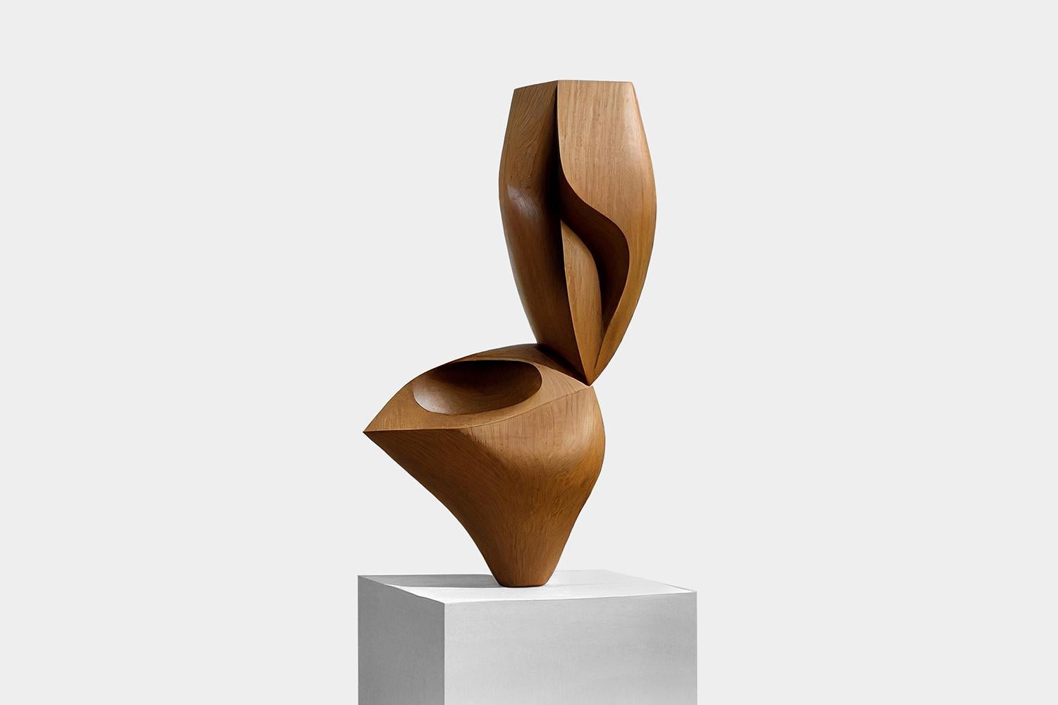 Bauhaus Biomorphic Carved Wood Sculpture in the Style of Isamu Noguchi For Sale