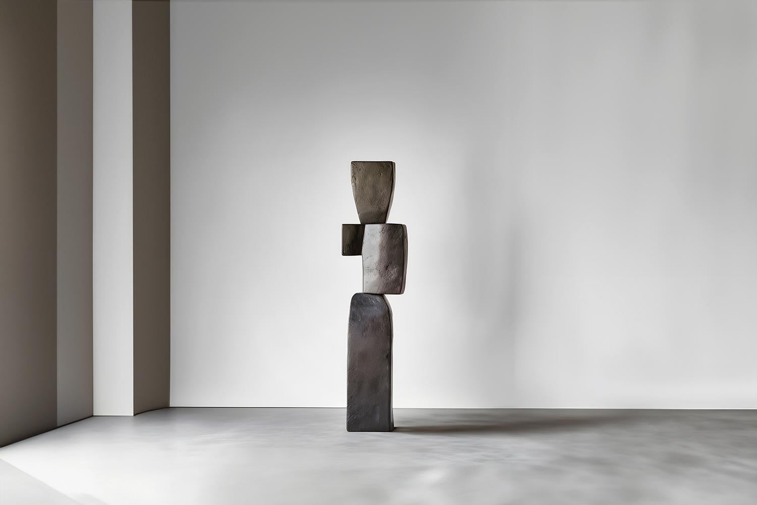 Biomorphe geschnitzte Holzskulptur im Stil von Isamu Noguchi, Unseen Force 17 (Moderne der Mitte des Jahrhunderts) im Angebot