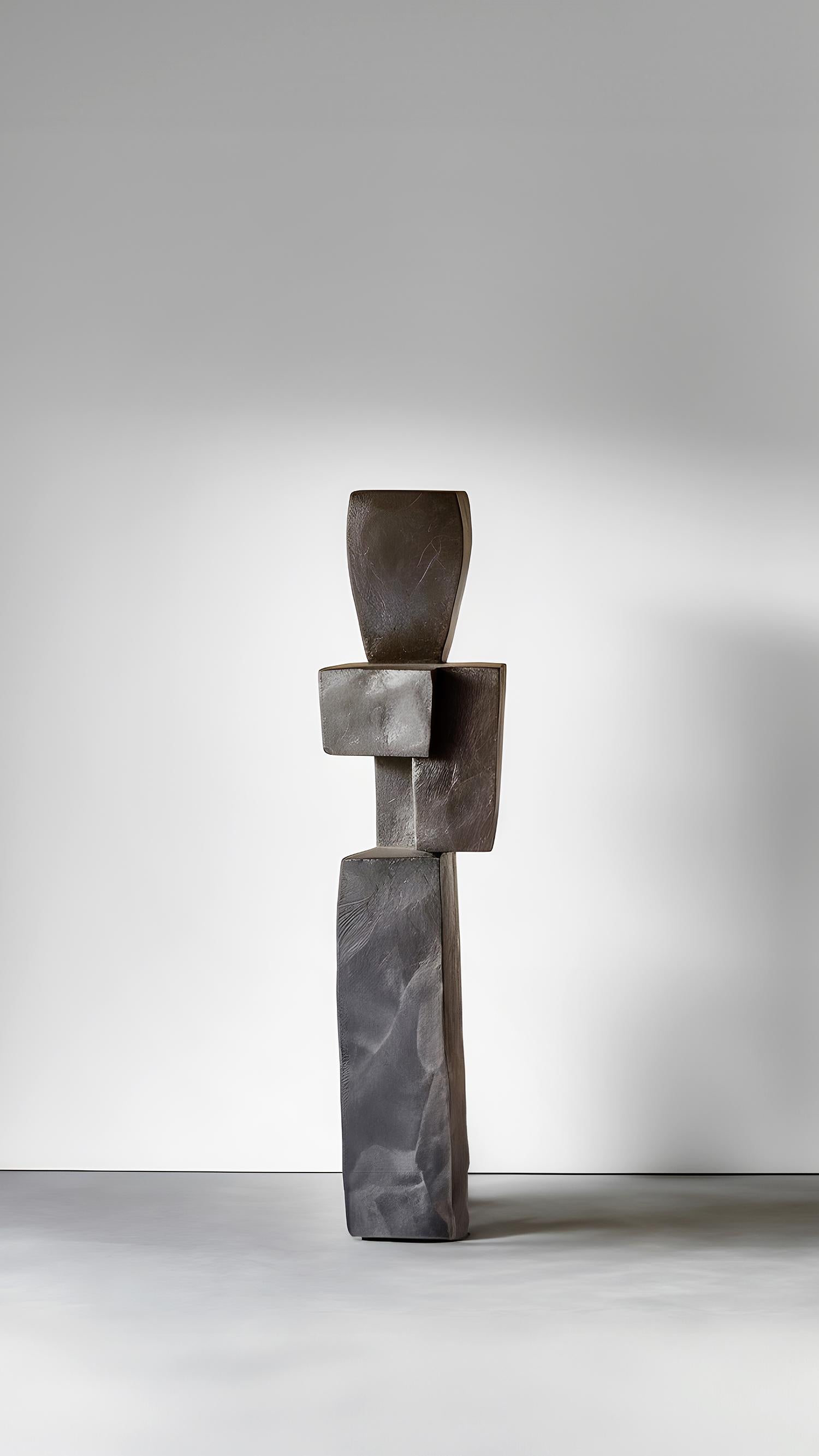 XXIe siècle et contemporain Sculpture biomorphique en bois sculpté dans le style d'Isamu Noguchi, Force invisible 17 en vente