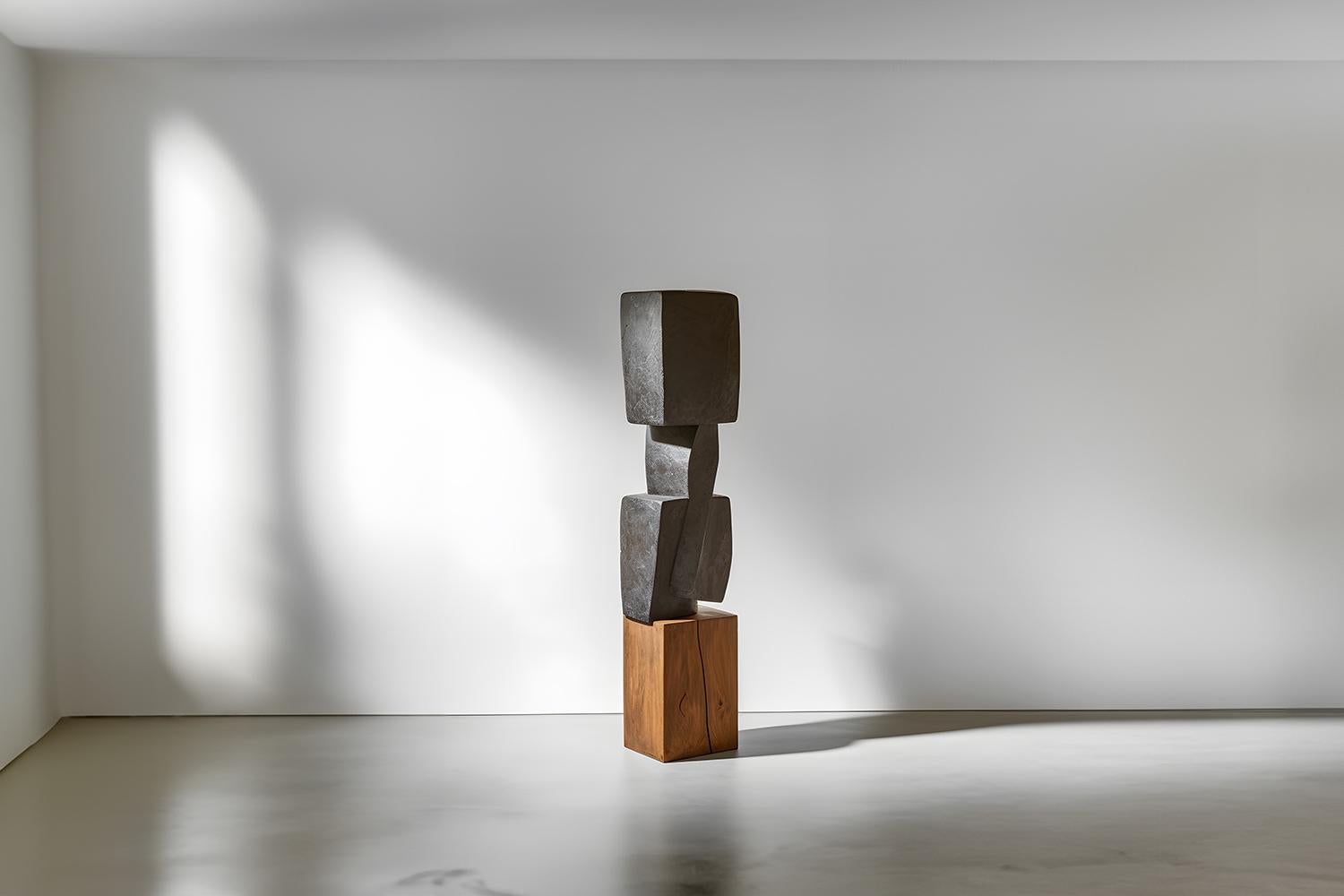 Hand-Crafted Biomorphic Carved Wood Sculpture in the style of Isamu Noguchi, Unseen Force 18 For Sale