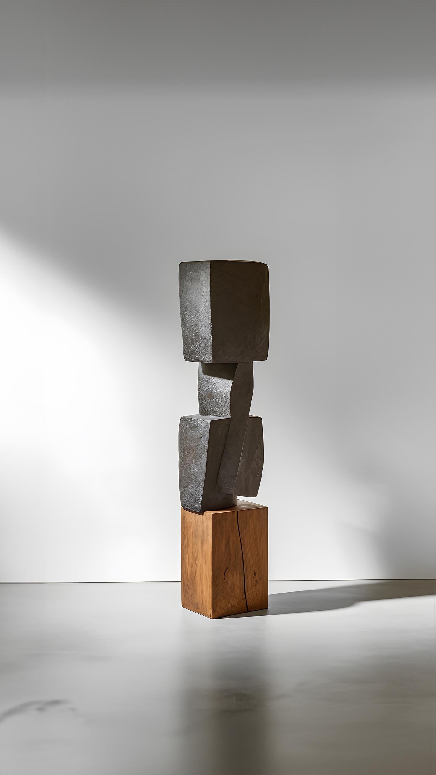 Hardwood Biomorphic Carved Wood Sculpture in the style of Isamu Noguchi, Unseen Force 18 For Sale