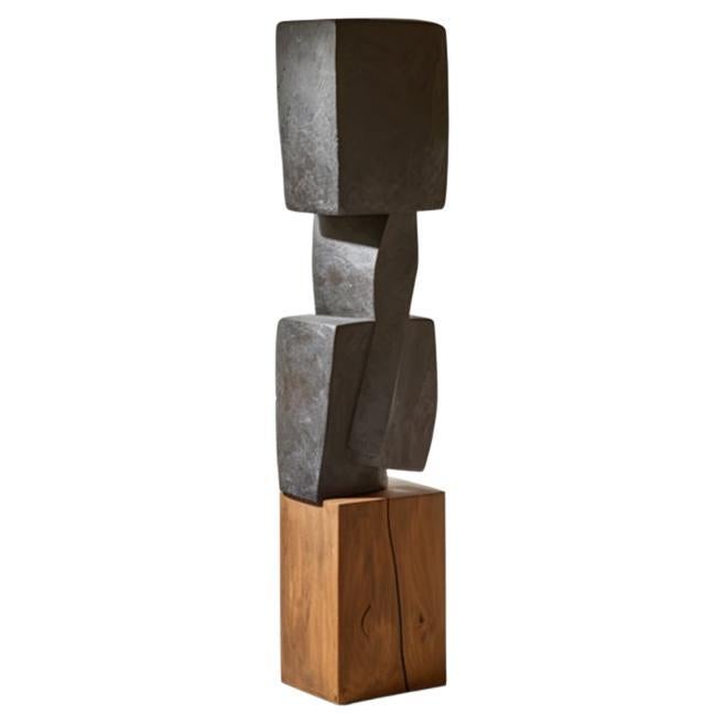 Biomorphe geschnitzte Holzskulptur im Stil von Isamu Noguchi, Unseen Force 18 im Angebot