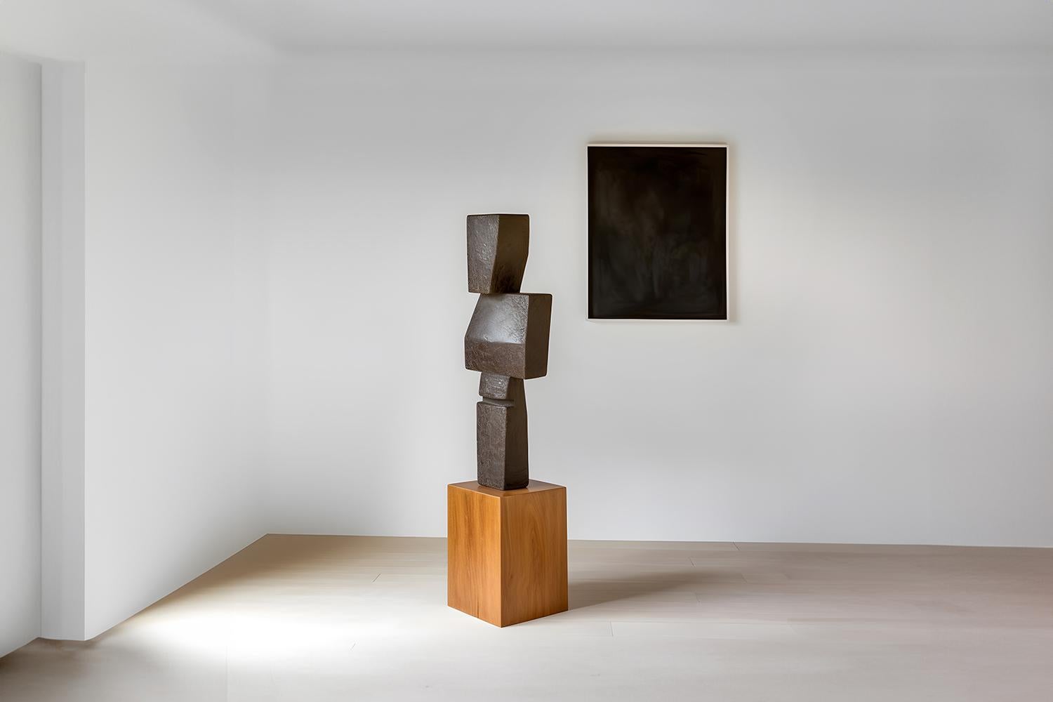 Biomorphe geschnitzte Holzskulptur im Stil von Isamu Noguchi, Unseen Force 20 (Mexikanisch) im Angebot