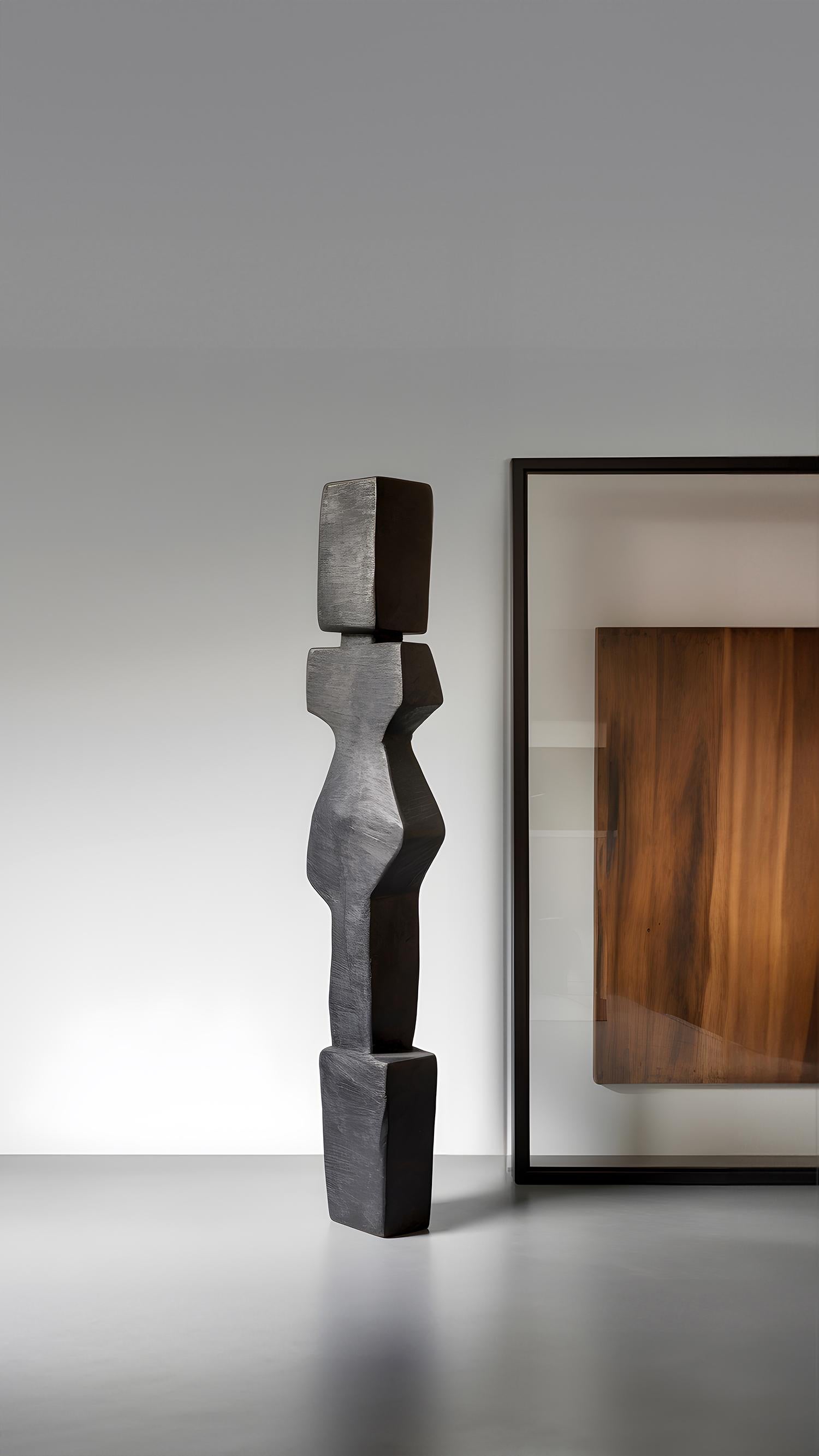 Biomorphe geschnitzte Holzskulptur im Stil von Isamu Noguchi, Unseen Force 21 im Zustand „Neu“ im Angebot in Ciudad de México, CDMX