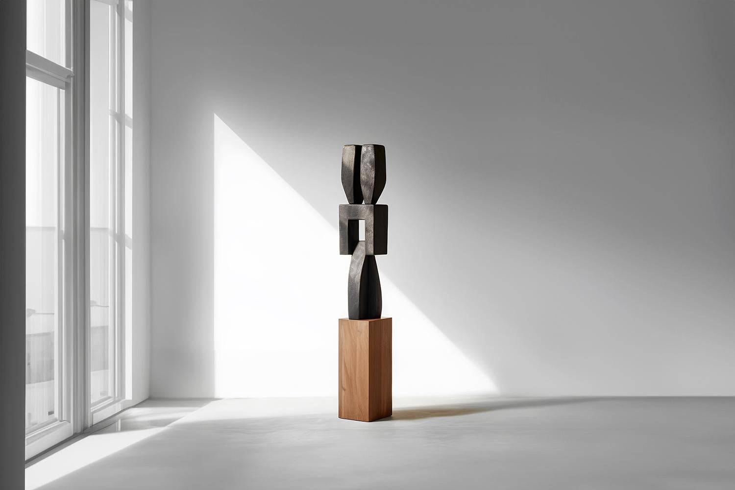 Mid-Century Modern Sculpture biomorphique en bois sculpté dans le style d'Isamu Noguchi, Force invisible 22  en vente