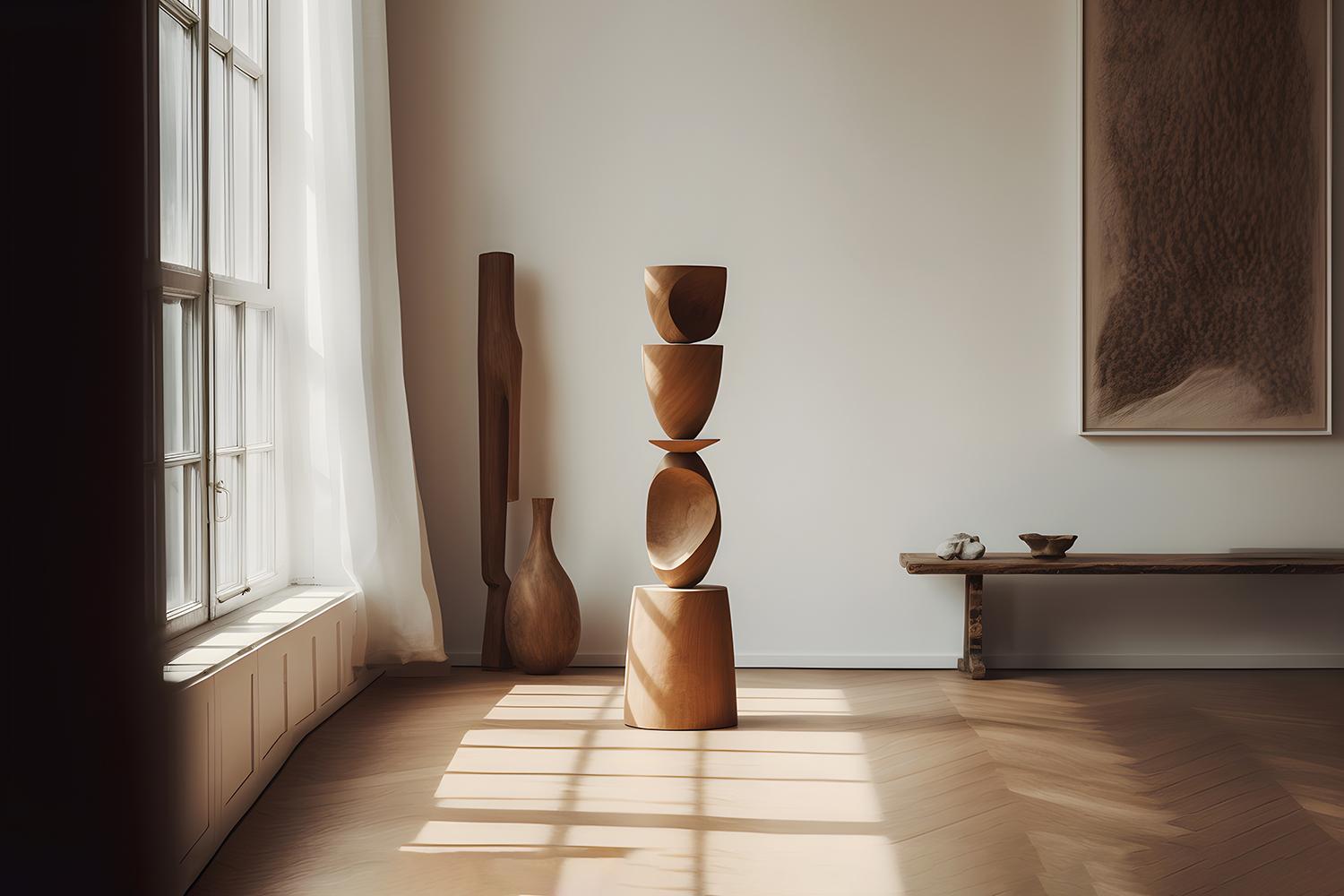 “Still Stand” sculptures by Joel Escalona

Joel Escalona's wooden standing sculptures are objects of raw beauty and serene grace. Each one is a testament to the power of the material, with smooth curves that flow into one another, inviting the