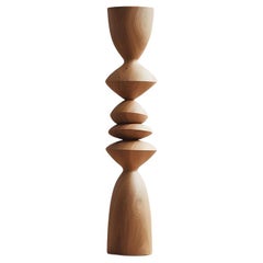 Biomorphic Carved Wood Sculpture, Still Stand No21 by Joel Escalona