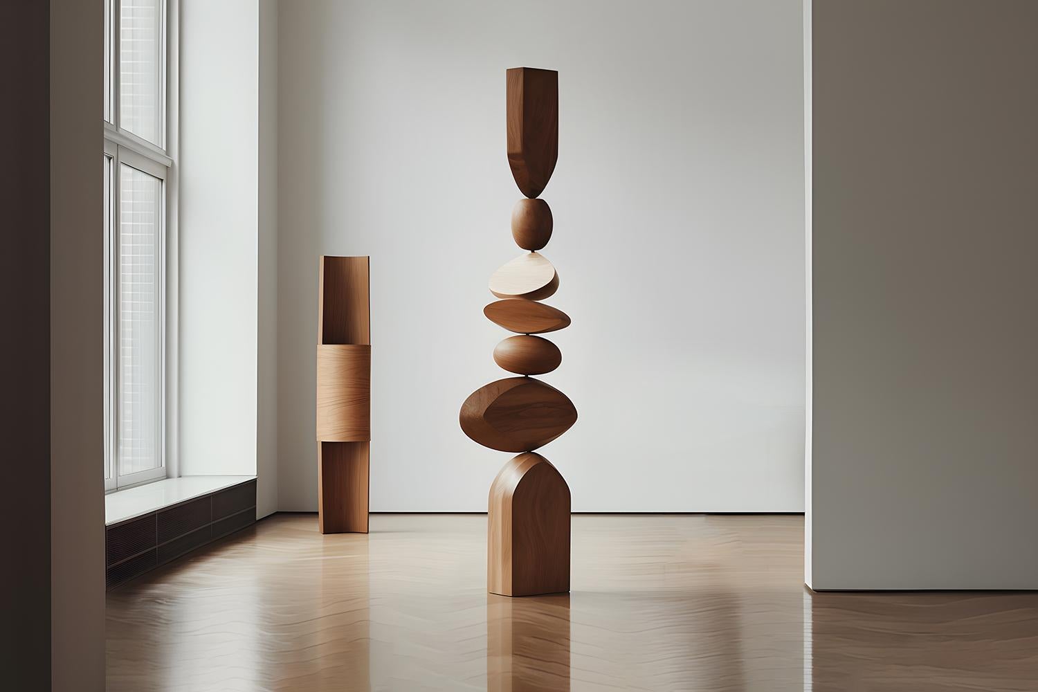 Mid-Century Modern Standing Serene Totem Still Stand No22: Crafted by Joel Escalona For Sale