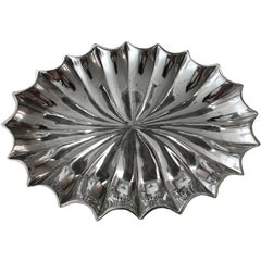 Biomorphic Cast Aluminum Tray or Bowl by Bruce Fox, circa 1975