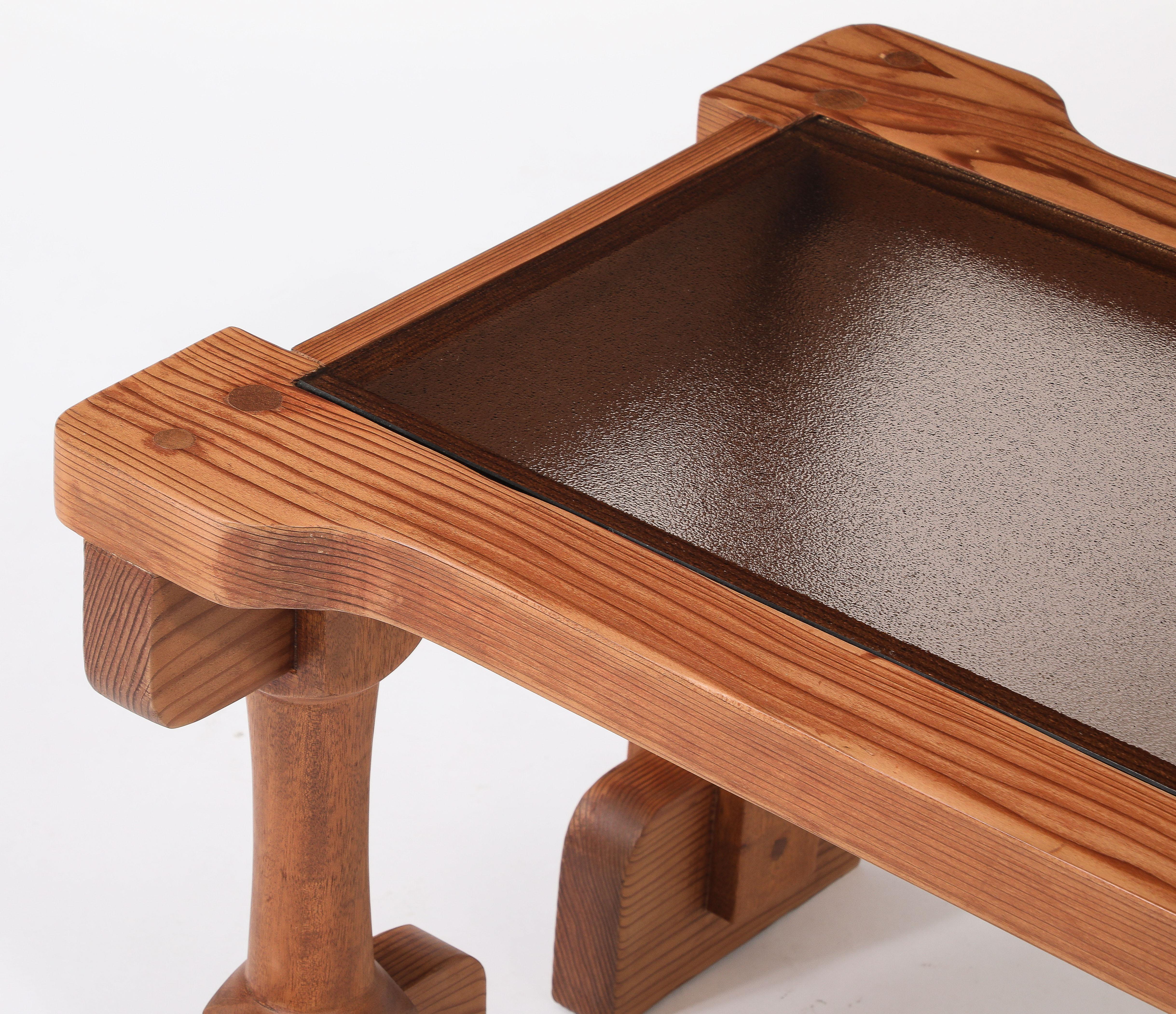 Table basse biomorphique, France, années 1940 Bon état - En vente à New York, NY