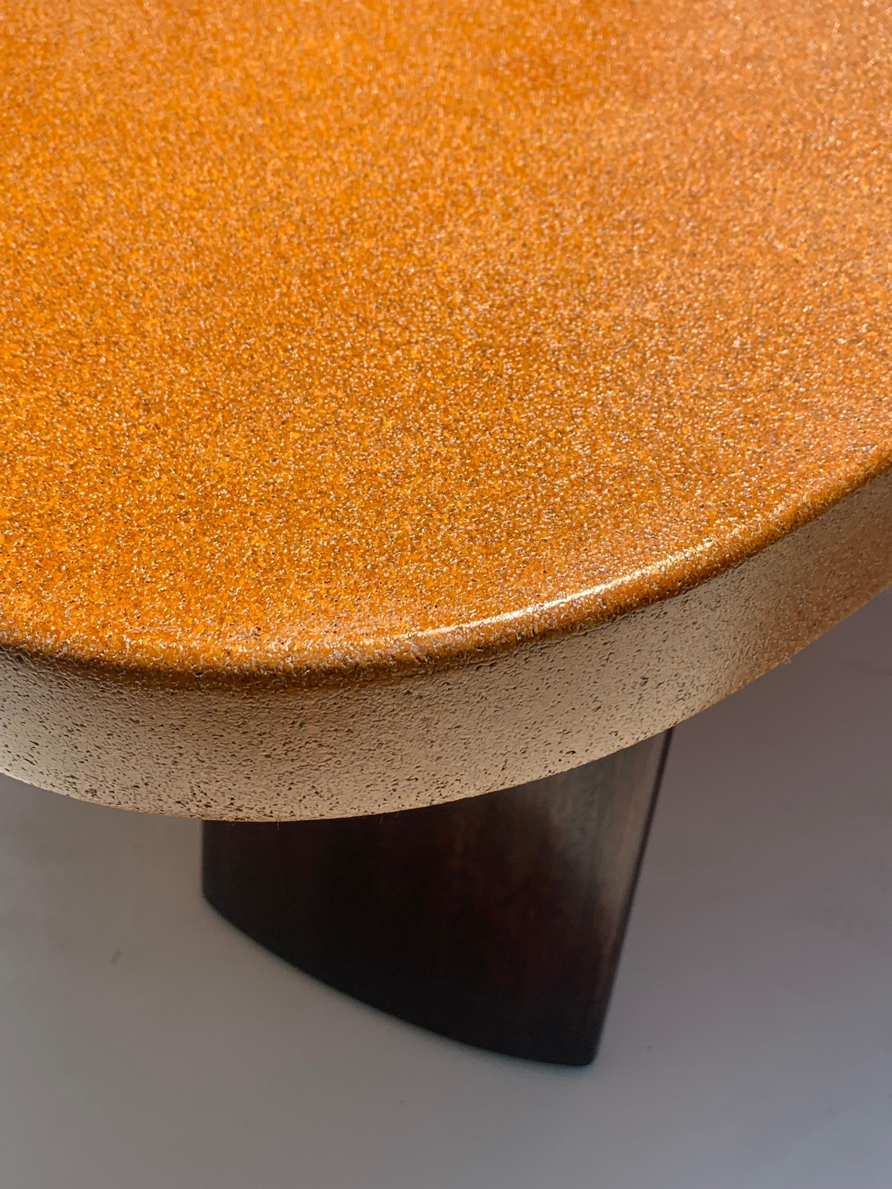 Biomorphic Cork and Mahogany Coffee Table 8