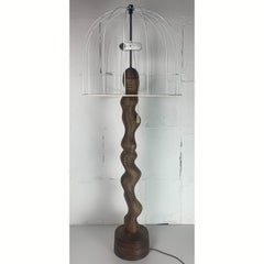 Biomorphic curvy wavy floor lamp by Temde, Switzerland 1960s