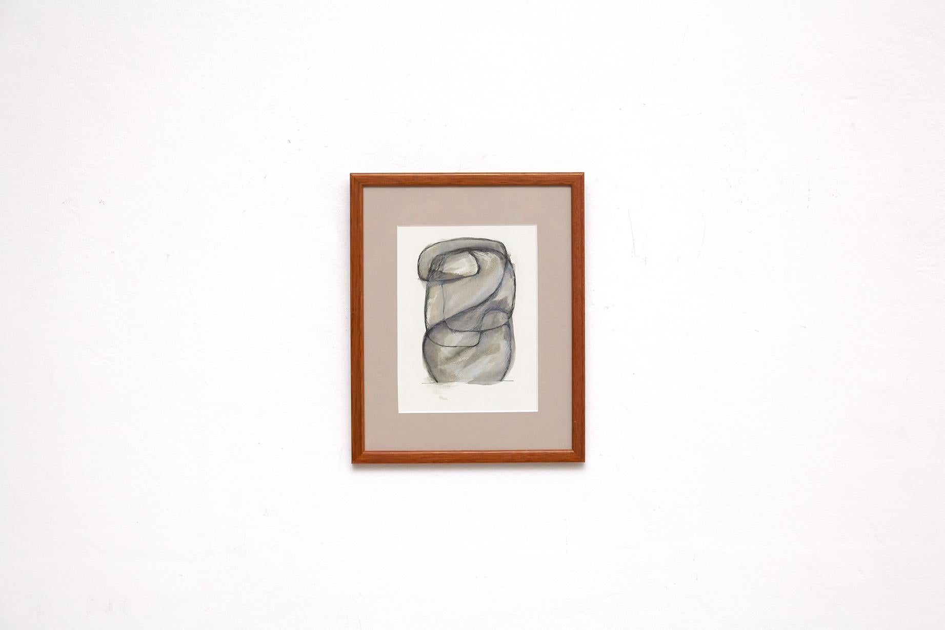 Experience the refined artistry of David Nobaru with 'Biomorphic Drawing 0002,' a captivating ink-on-paper artwork that showcases Nobaru's distinctive approach to biomorphic design. Created with meticulous attention to detail, this piece exemplifies