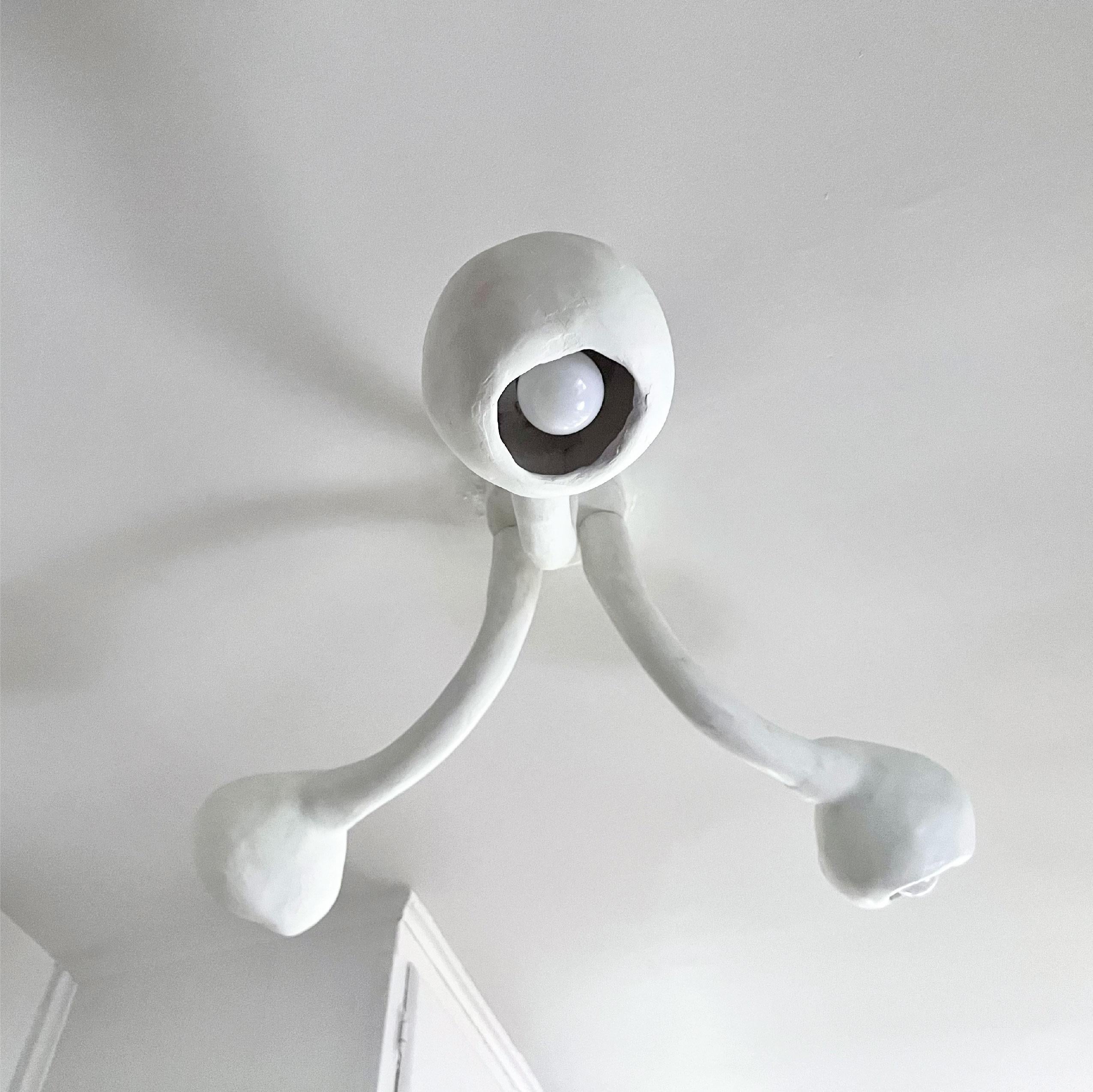 Organique Biomorphic Flush Mount Light Fixture by Studio Chora, Handmade, Made-To-Order en vente