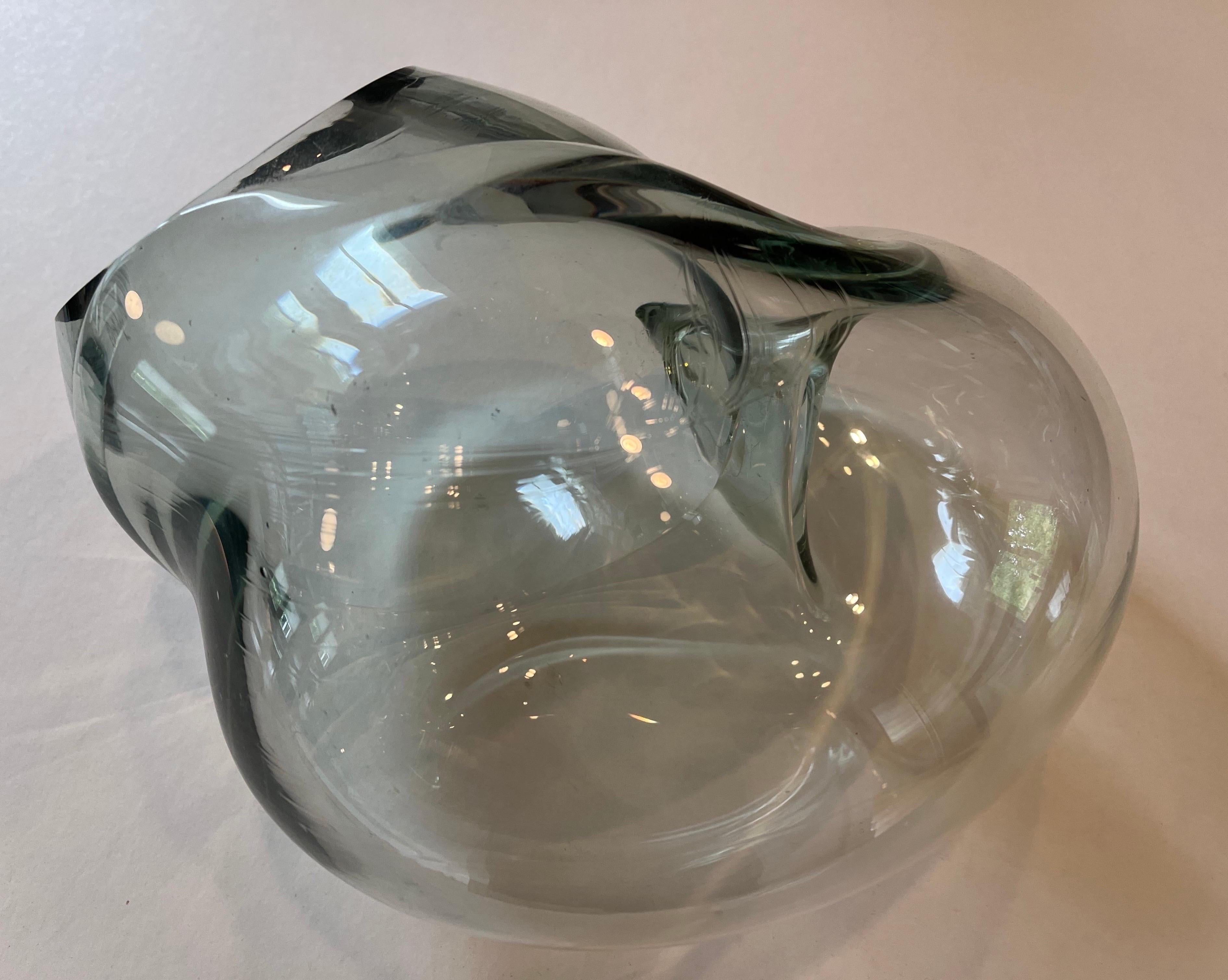 Biomorphic Glass Sculpture by John Bingham, Signed 3