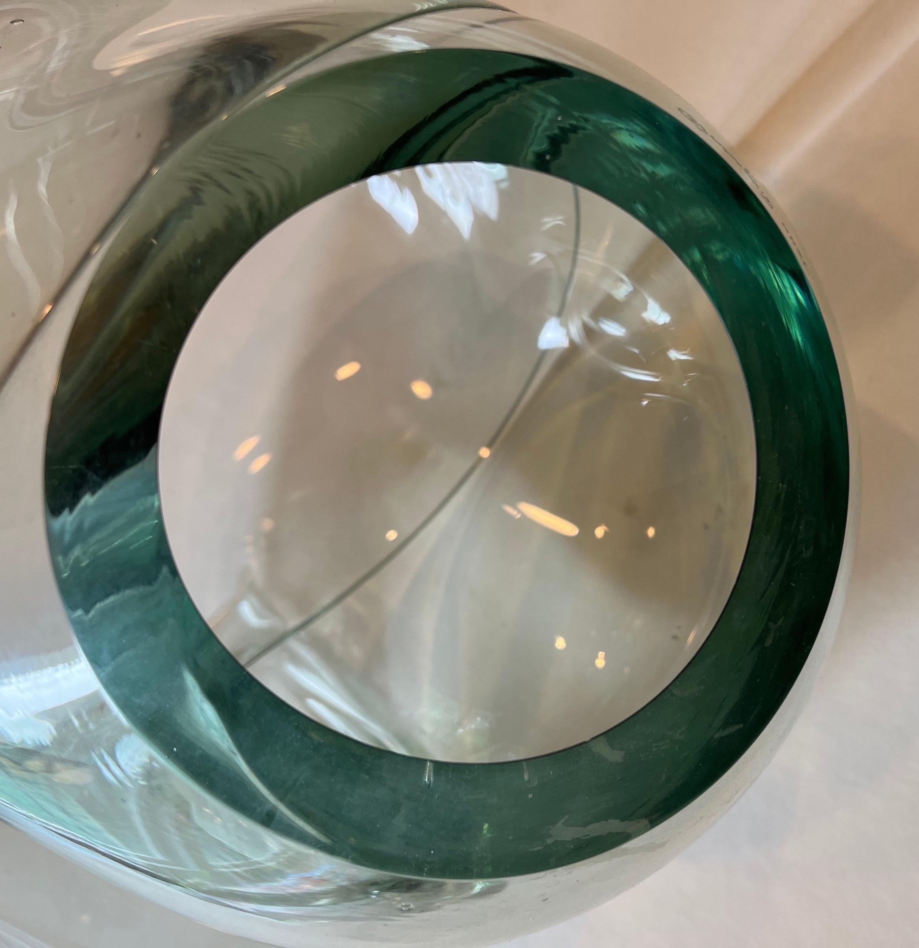 Biomorphic Glass Sculpture by John Bingham, Signed 4