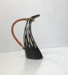 Biomorphic Jug Vase by Aksel Sigvald Nielsen for Knabstrup, 1950s