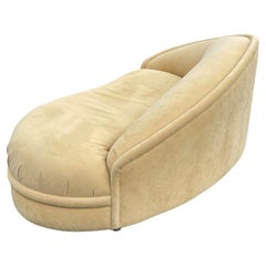 Biomorphic Kidney Shaped Mid-Century Modern Chaise Lounge Sofa