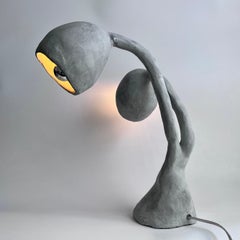 Biomorphic Lighting by Studio Chora, Table Lamp, Gray Concrete Finish, in Stock
