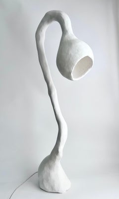Biomorphic Line by Studio Chora, Custom Floor Lamp, Stone, Made-To-Order Light