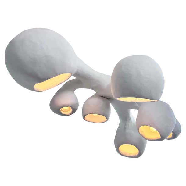 Biomorphic Line by Studio Chora, 'Invader' Light Chandelier, Plaster ...