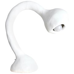 Biomorphic Line by Studio Chora, Table Lamp, White Limestone, In Stock