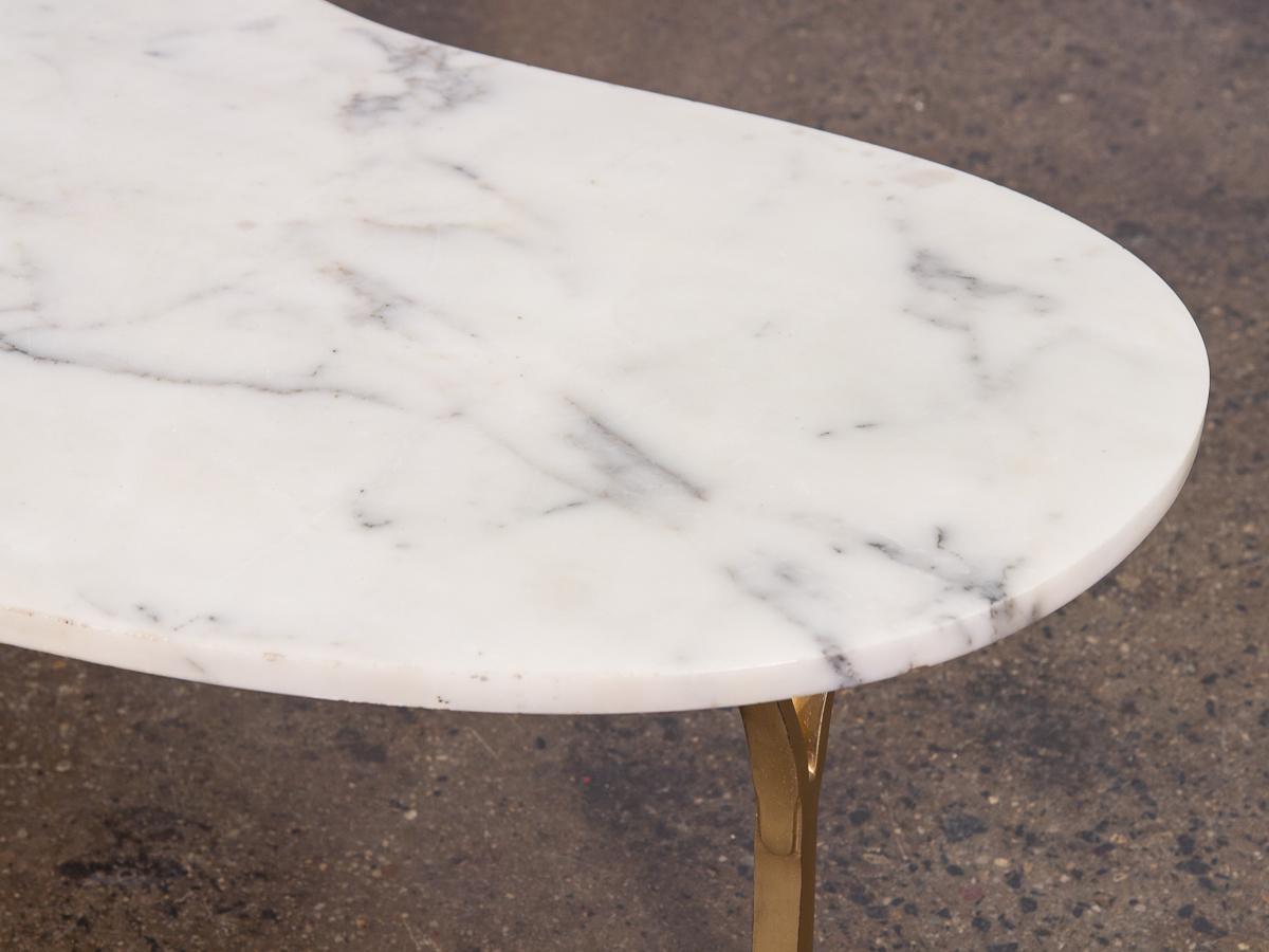 American Biomorphic Marble Coffee Table