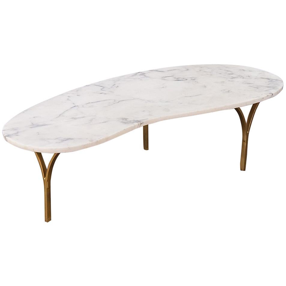 Biomorphic Marble Coffee Table
