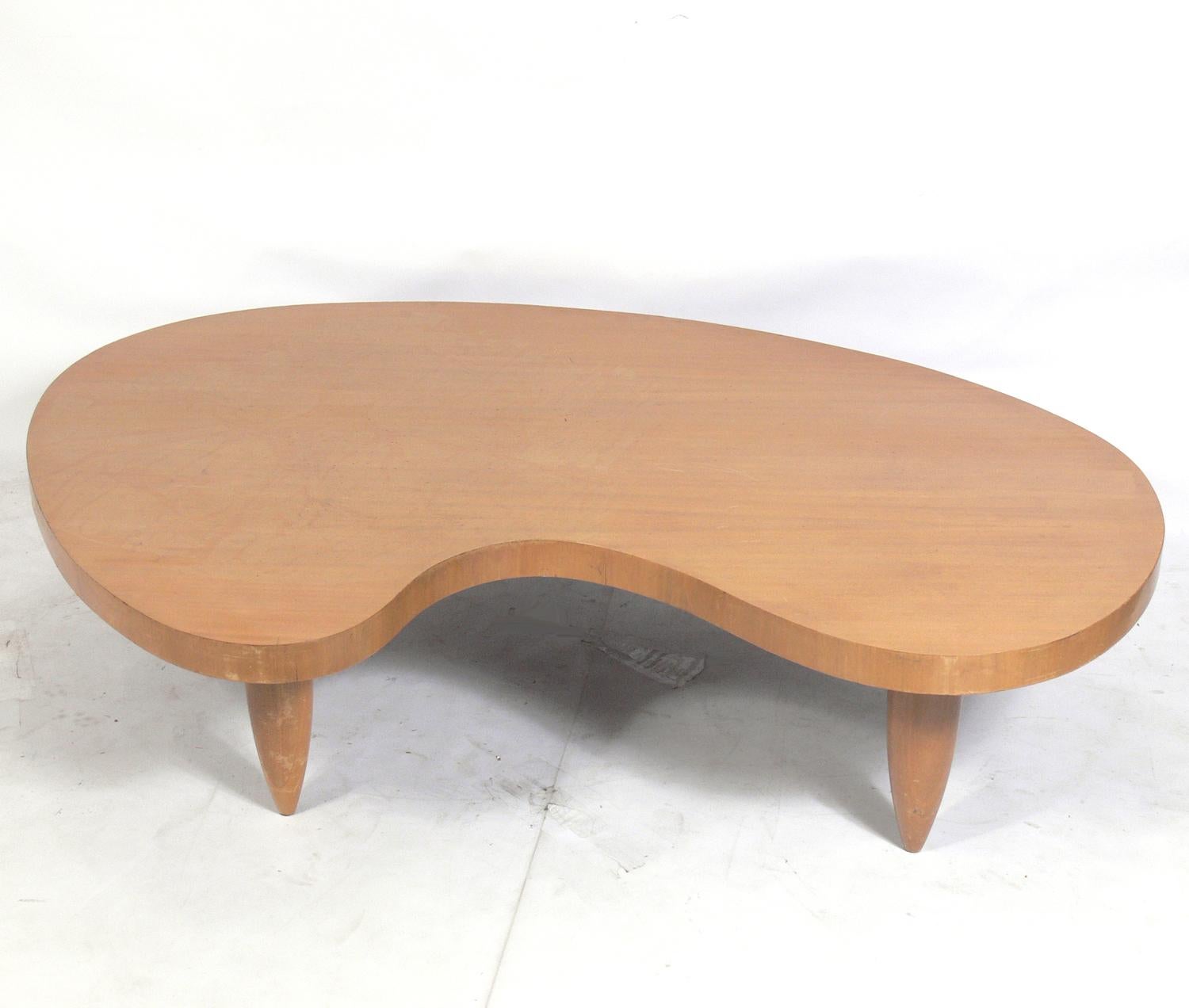 Biomorphic Midcentury Coffee Table In Good Condition In Atlanta, GA