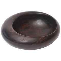 Biomorphic Mid-Century Modern Wood Bowl