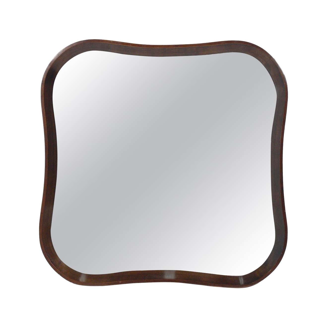 Biomorphic Mirror by Gilbert Rohde at 1stDibs