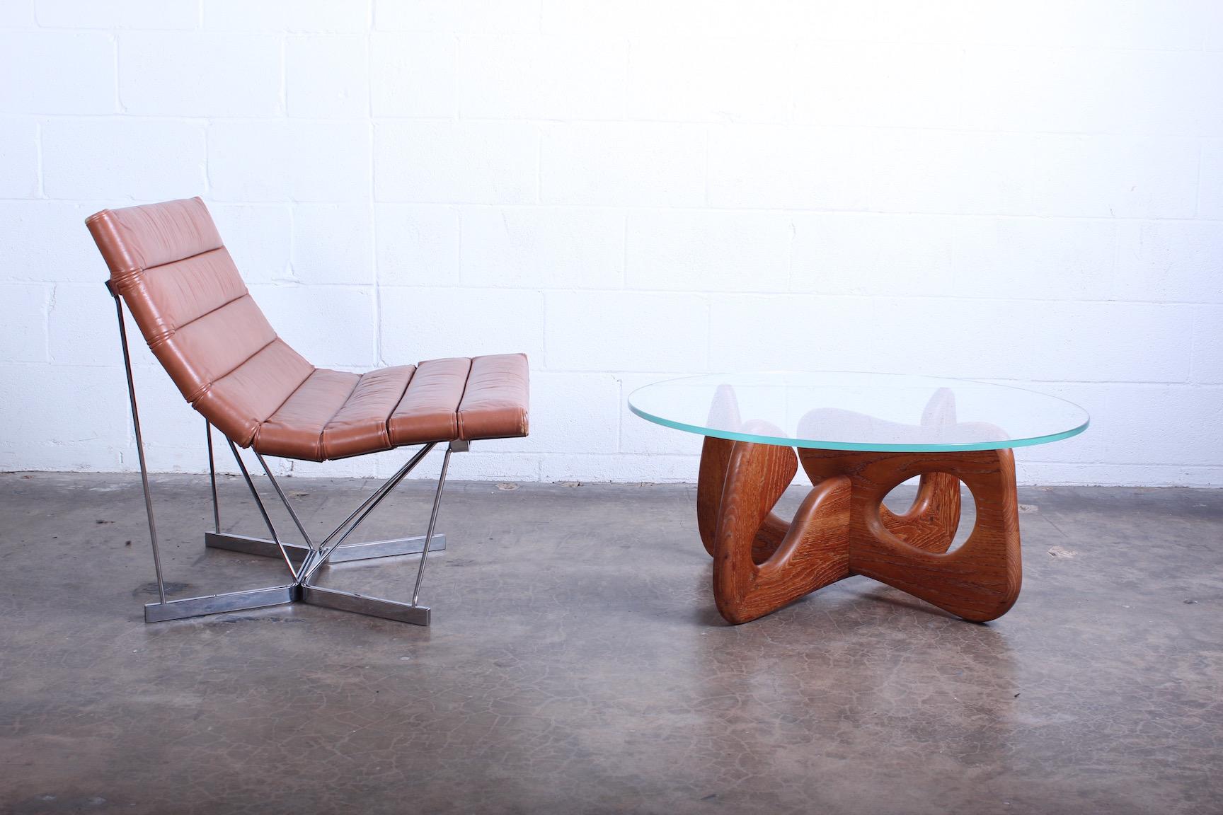 Biomorphic Oak Table in the Style of Noguchi In Good Condition In Dallas, TX