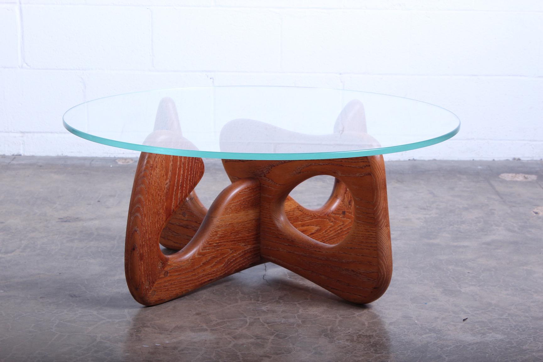 Biomorphic Oak Table in the Style of Noguchi 1