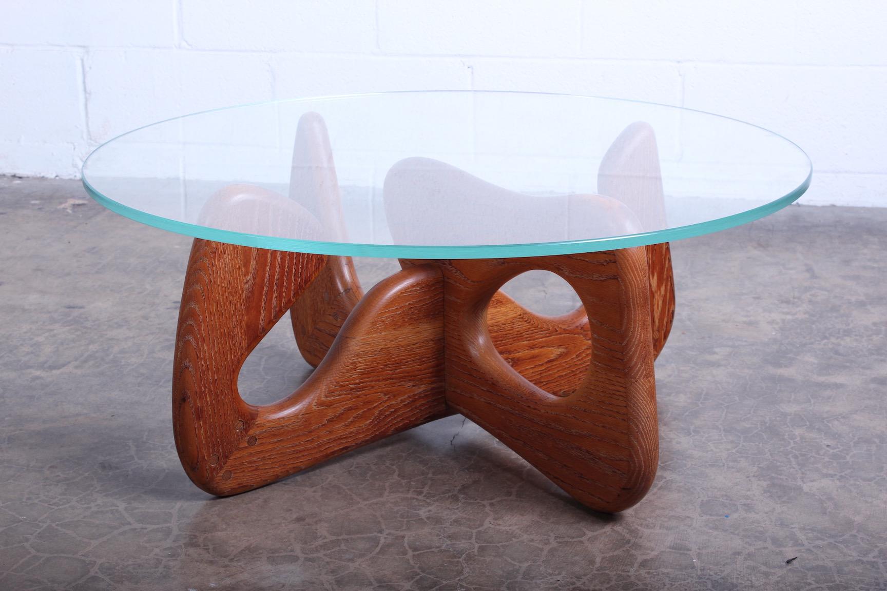Biomorphic Oak Table in the Style of Noguchi 2
