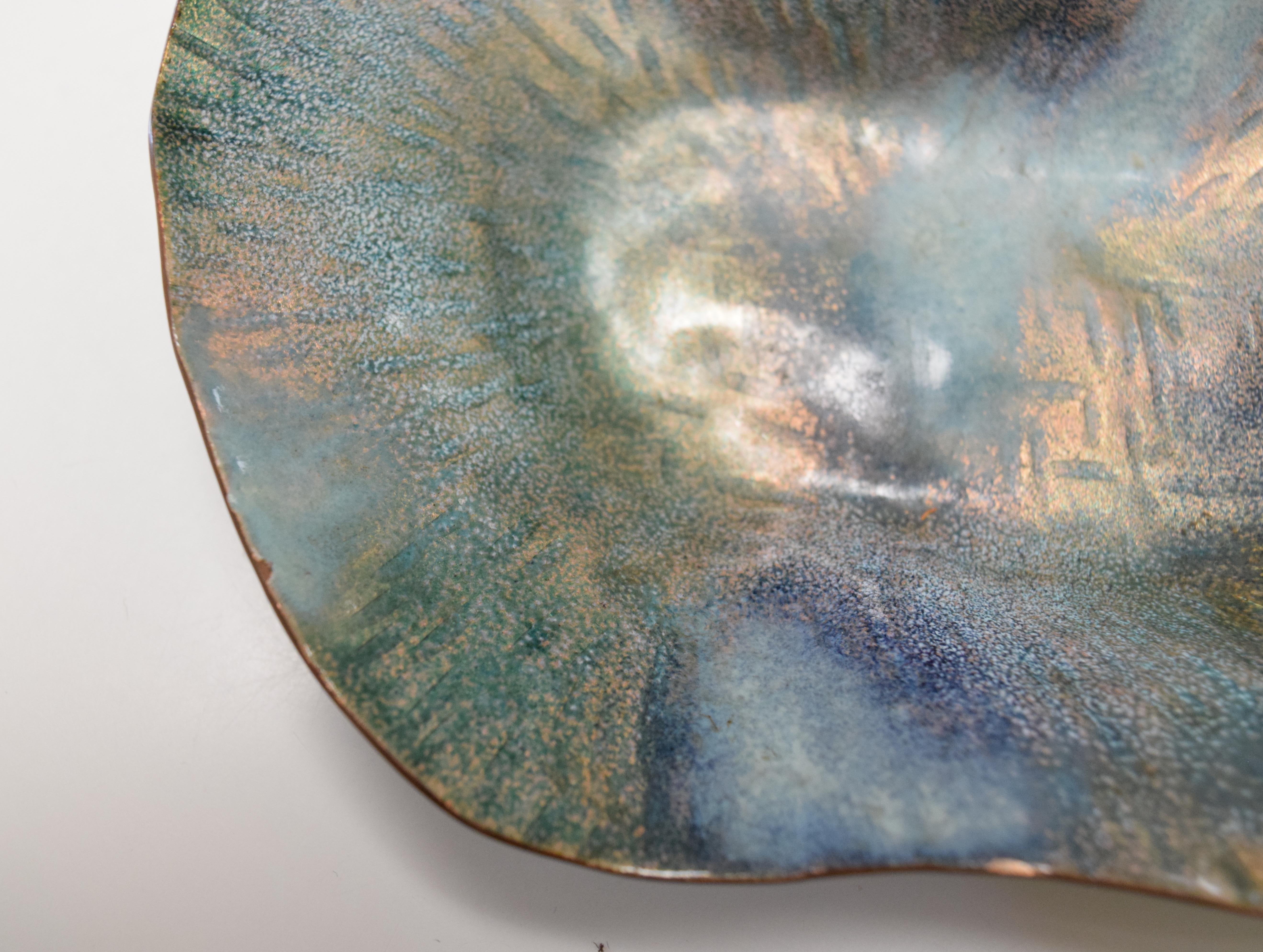 Biomorphic Paolo De Poli Dish In Good Condition For Sale In Princeton, NJ