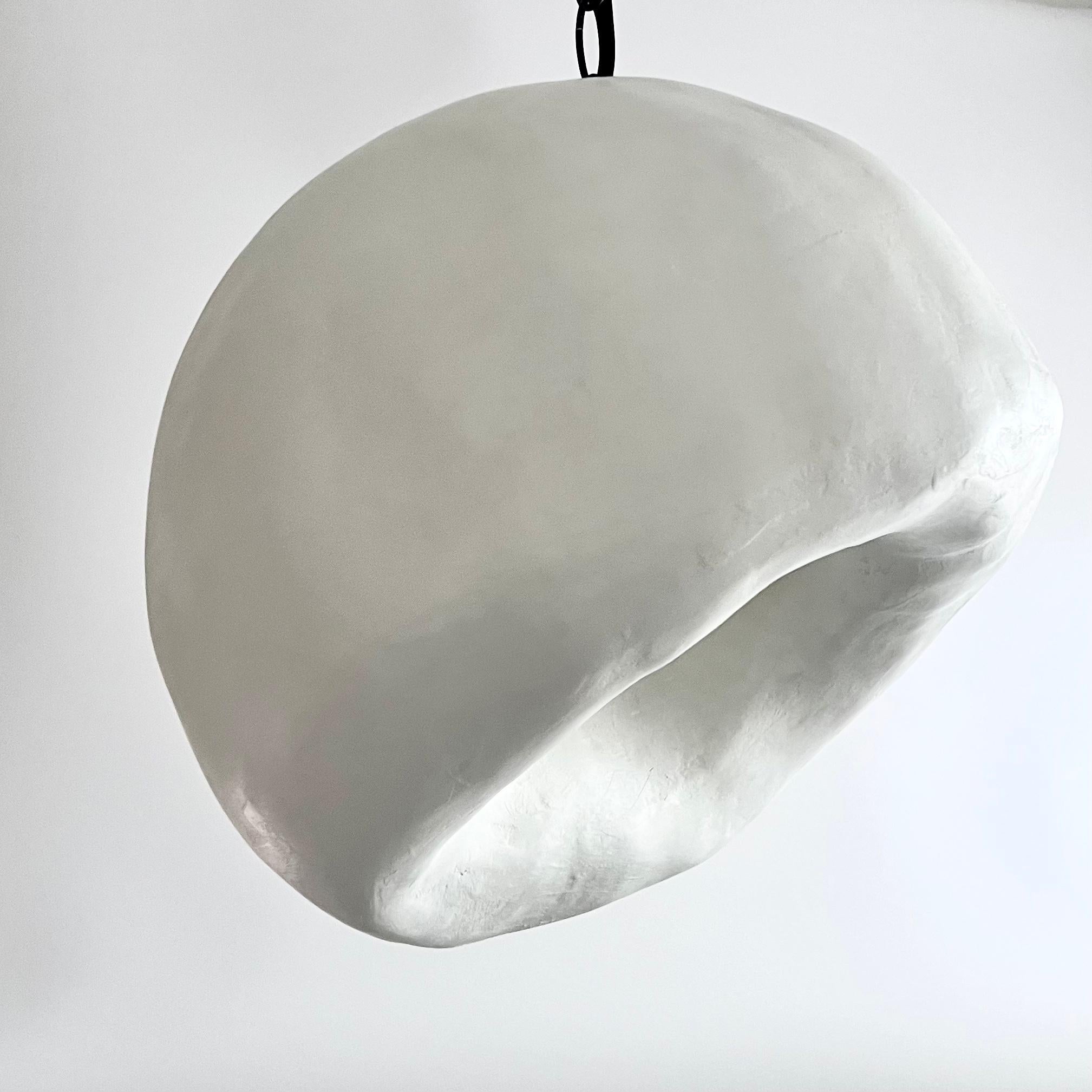 Hanging pendant light fixture by Studio Chora, Biomorphic Series. Hardwired. Current production and made-to-order. 3-4 week lead time. Biomorphic: ‘bios' meaning life and 'morphe' meaning form.

Dimensions (as shown): 
diameter: 1'-0