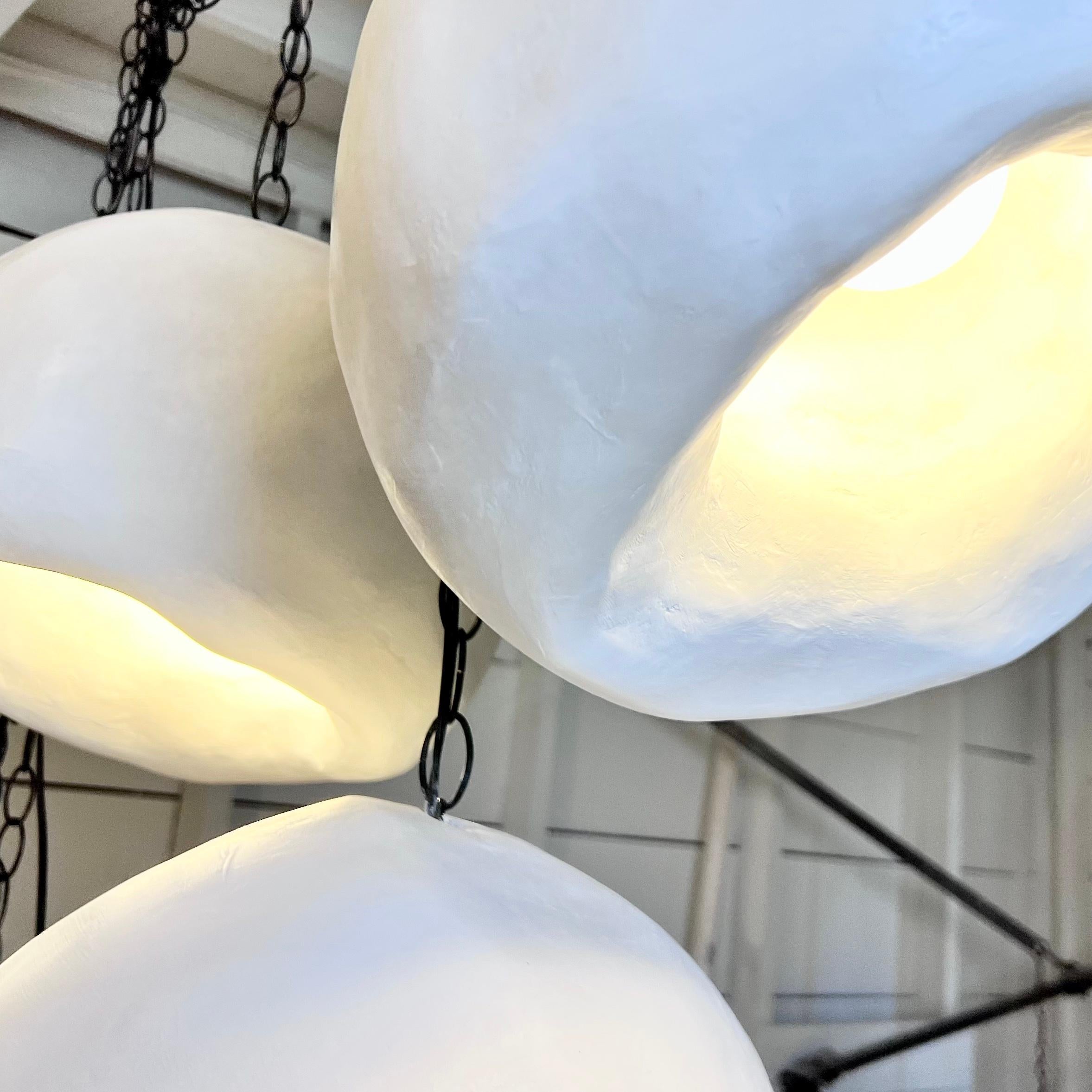 XXIe siècle et contemporain Biomorphic Suspension by Studio Chora, Organic Hanging Light Fixture, Made-to-order en vente