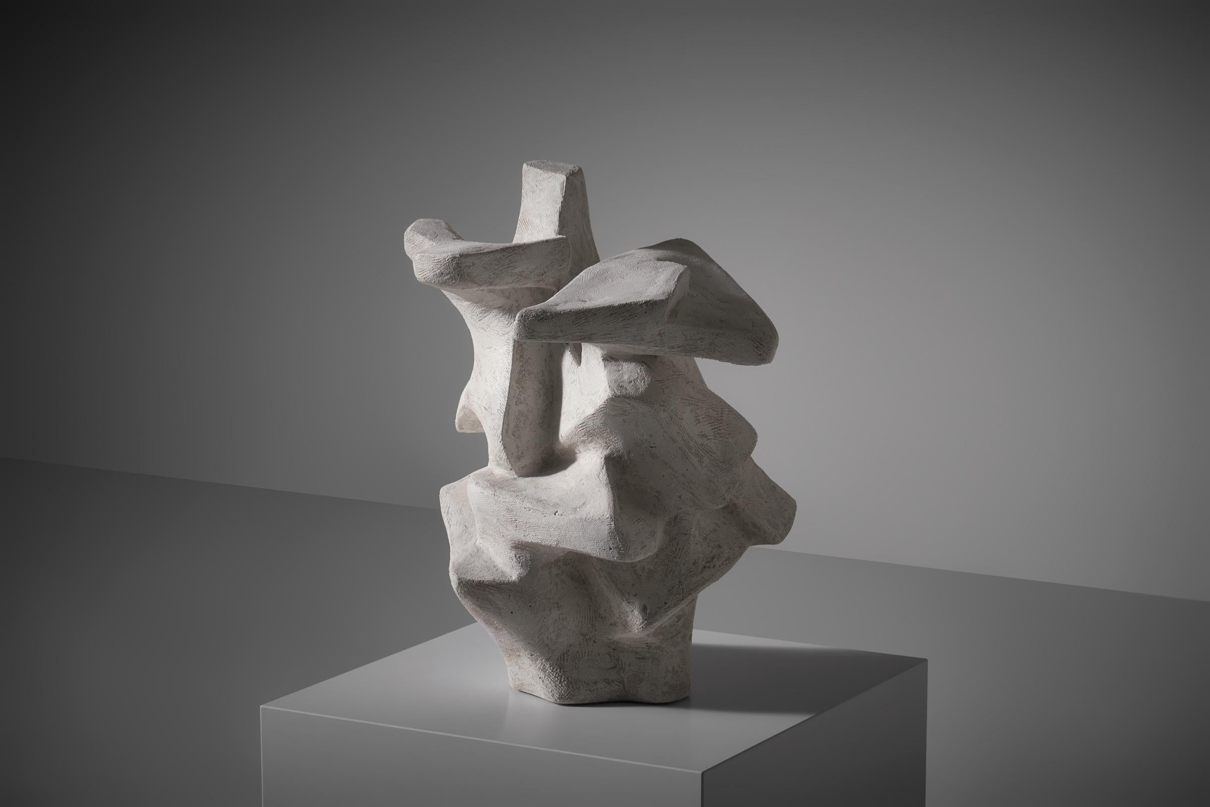 Intonaco Scultura biomorfa in gesso, Francia 1960 in vendita