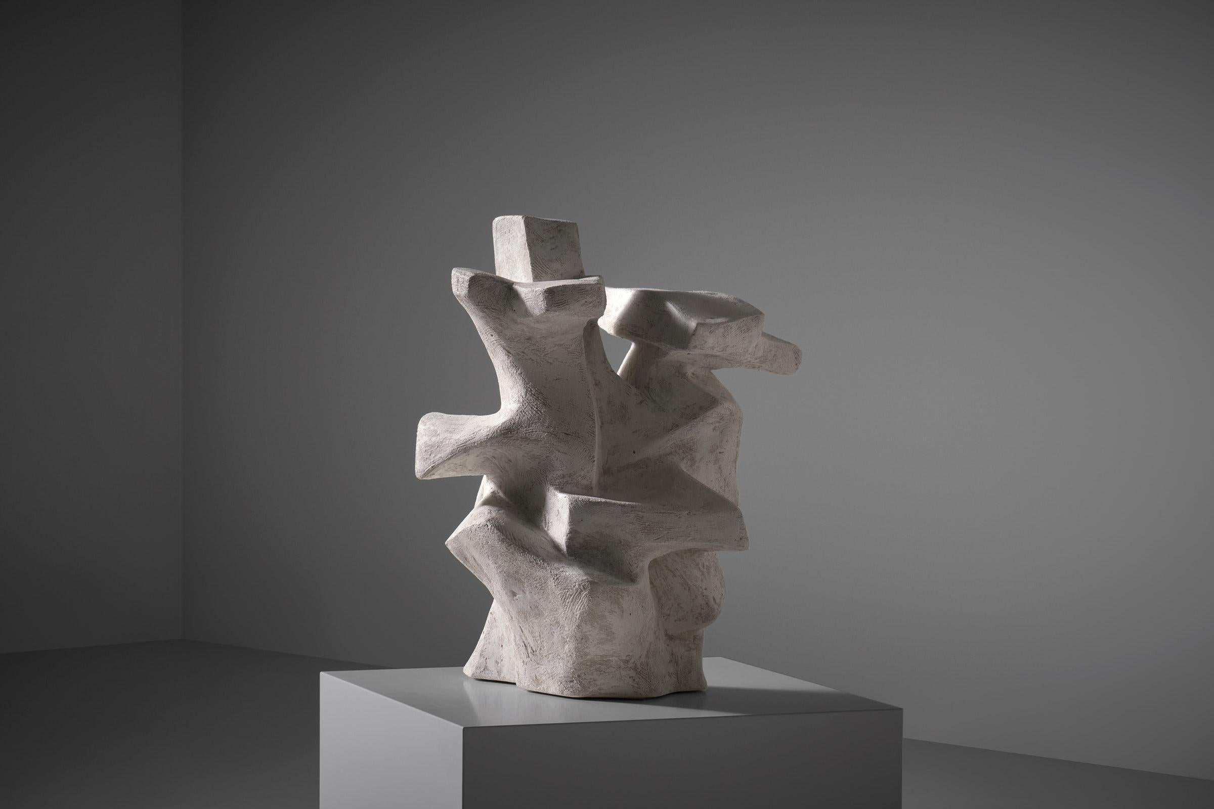 Scultura biomorfa in gesso, Francia 1960 in vendita 2