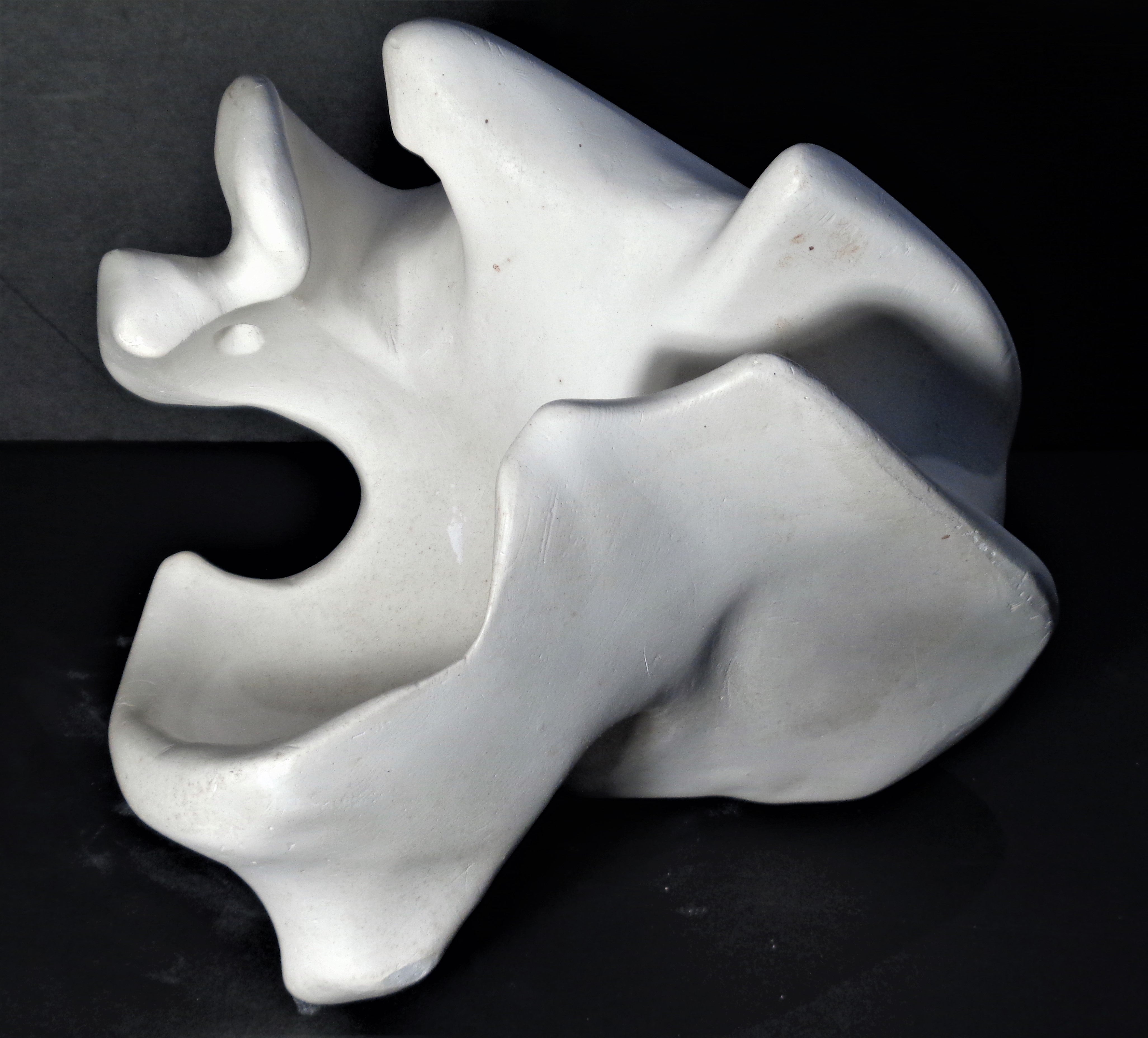 Hand-Carved Biomorphic Plaster Sculpture style of Jean Arp  For Sale