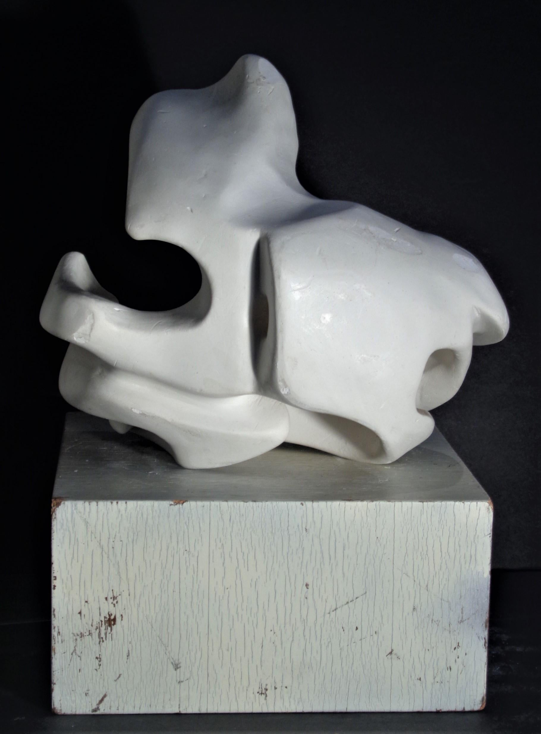 Hand-Carved Biomorphic Plaster Sculpture style of Jean Arp  For Sale