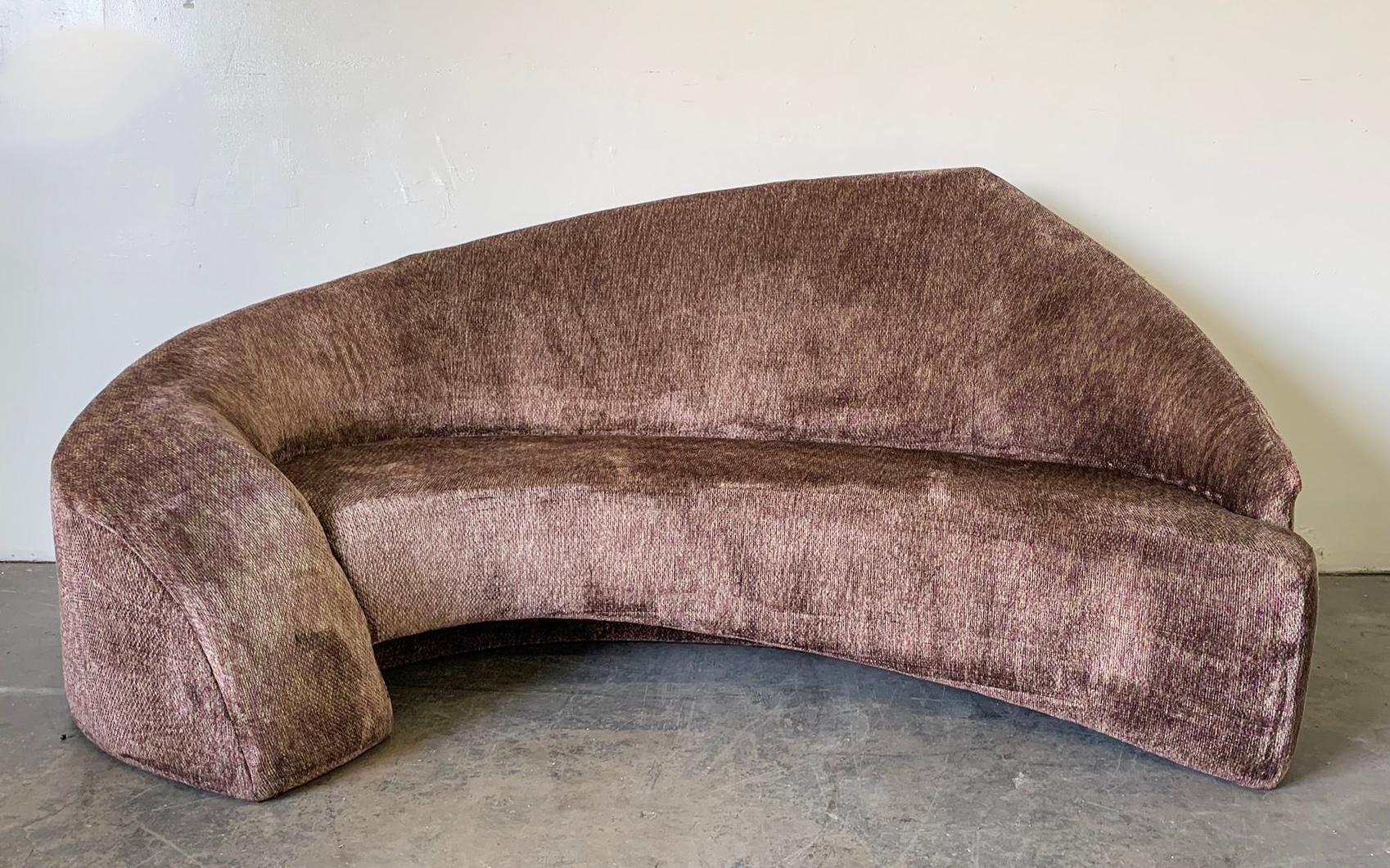Vladimir Kagan-Stil Biomorphes postmodernes Sofa (Postmoderne) im Angebot