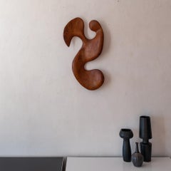 Biomorphic Redwood Wall Sculpture, 1970s