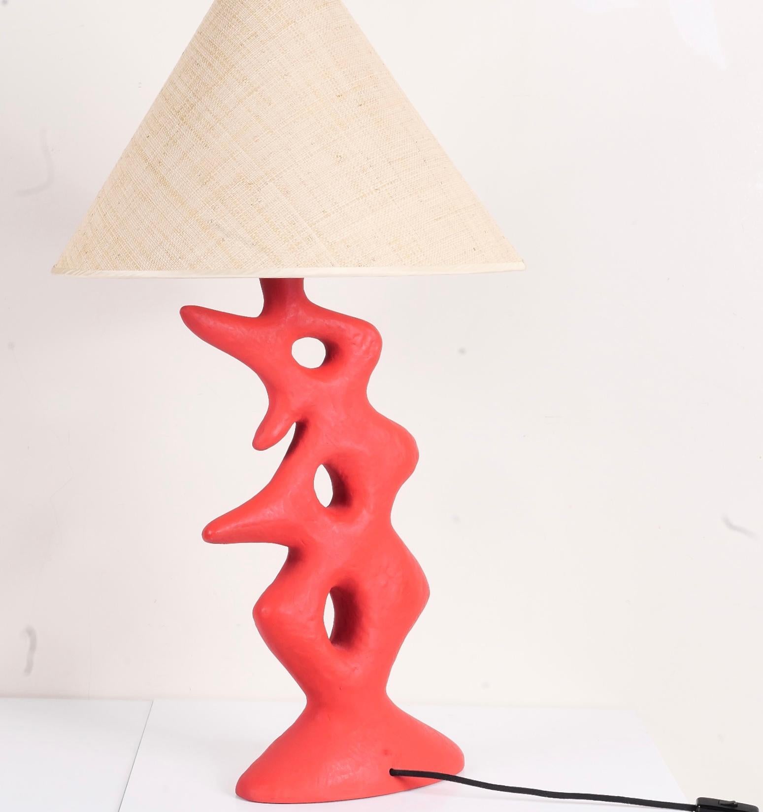 Biomorphic Sculptural Table Lamp by Elizabeth Garouste (Handgefertigt) im Angebot