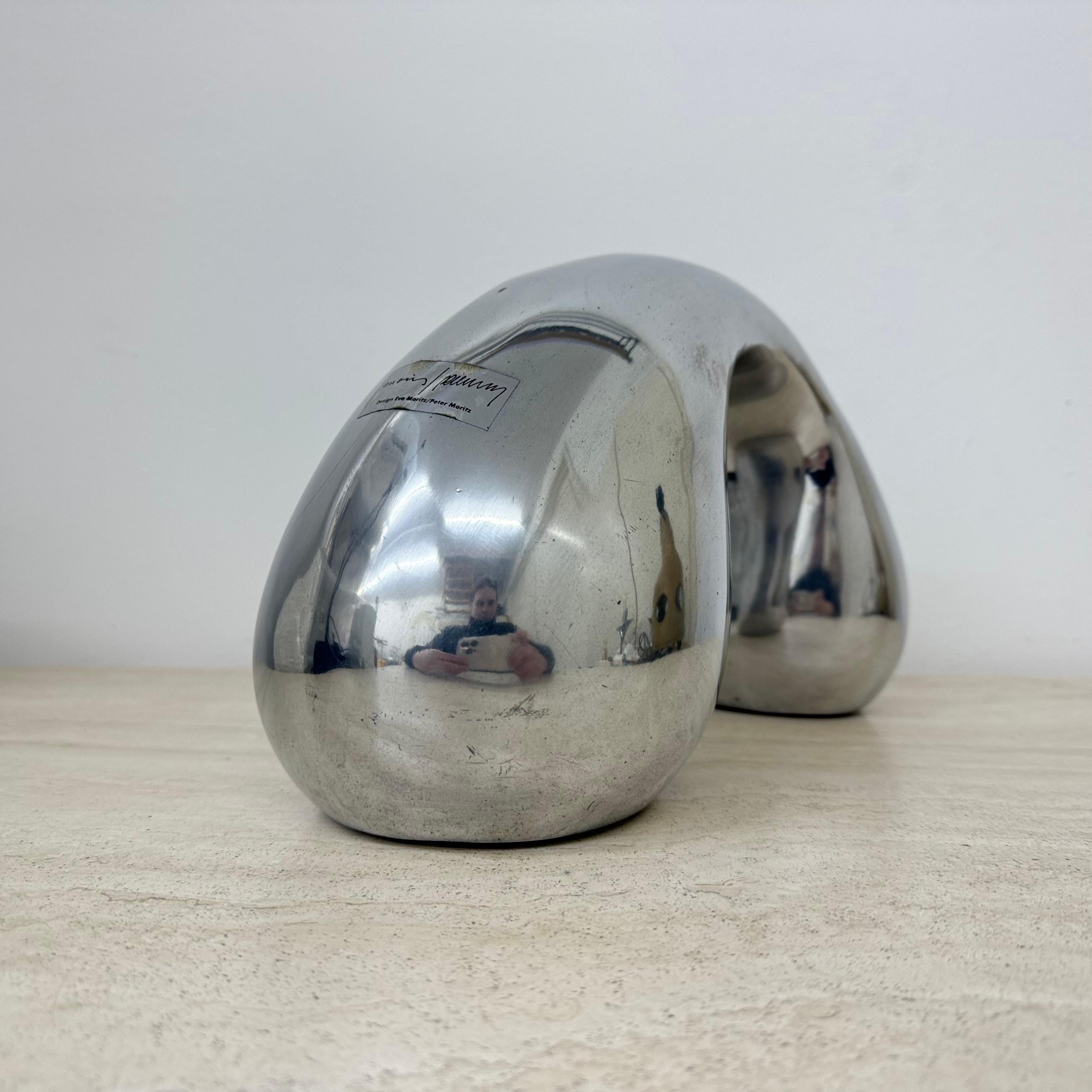 Biomorphes Skulptur-Objekt aus Aluminium von Eva & Peter Moritz für Ikea, 1980 im Angebot 6