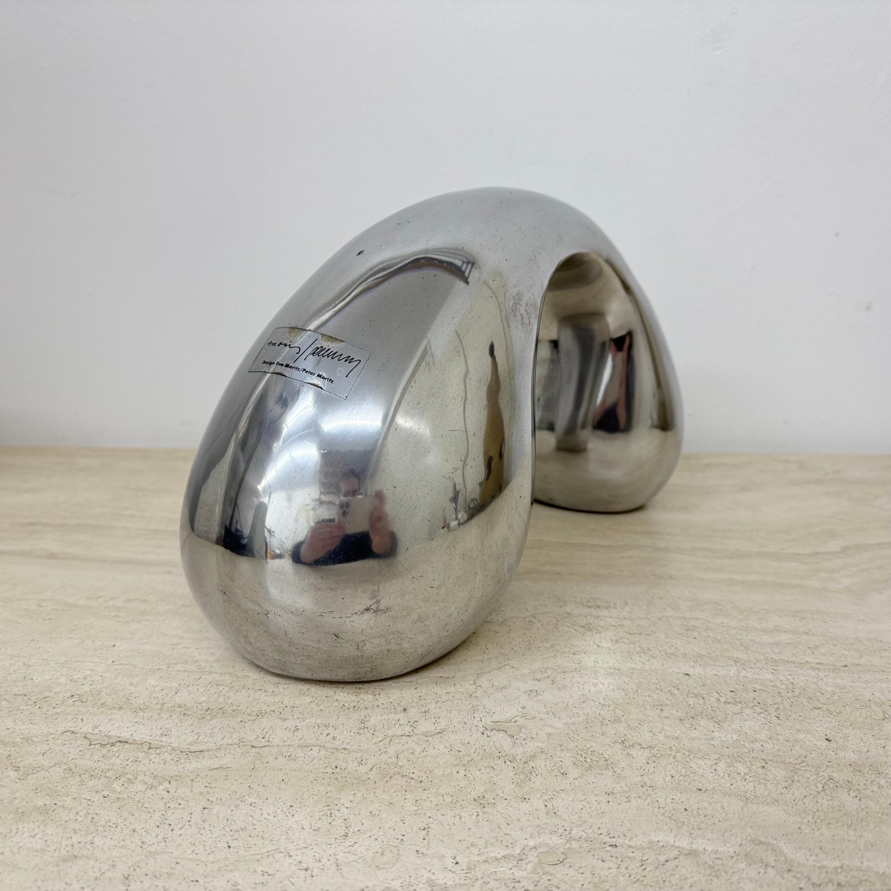 Biomorphes Skulptur-Objekt aus Aluminium von Eva & Peter Moritz für Ikea, 1980 im Angebot 7