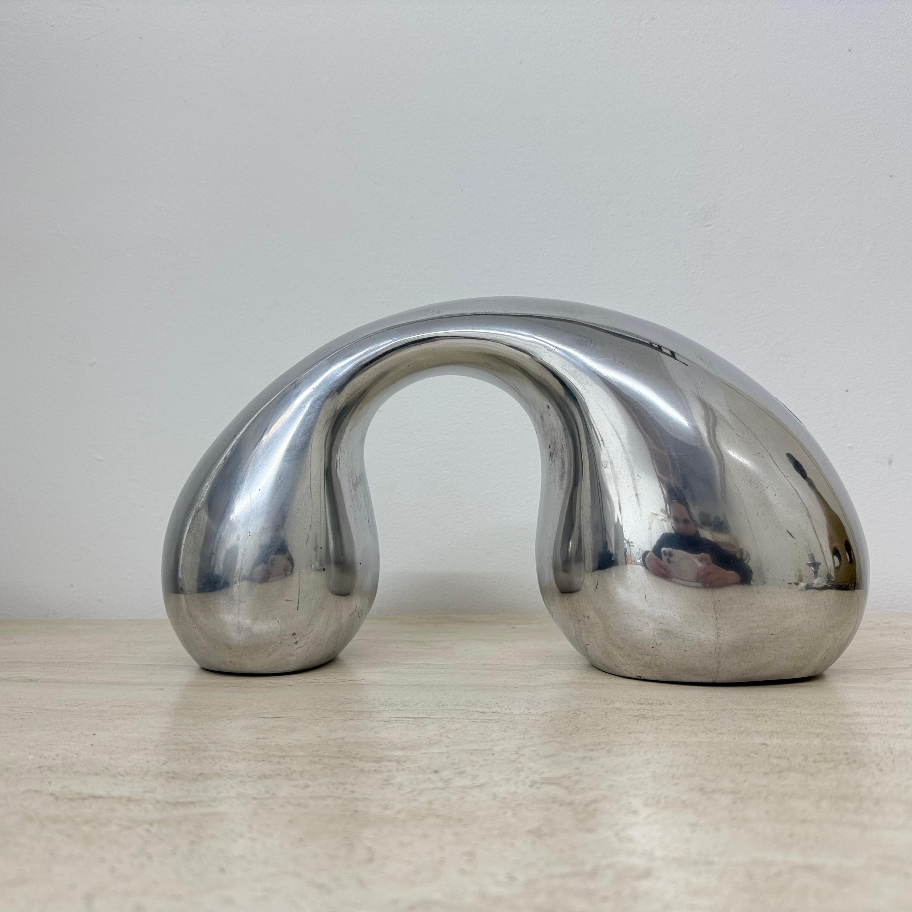 Biomorphes Skulptur-Objekt aus Aluminium von Eva & Peter Moritz für Ikea, 1980 im Angebot 12