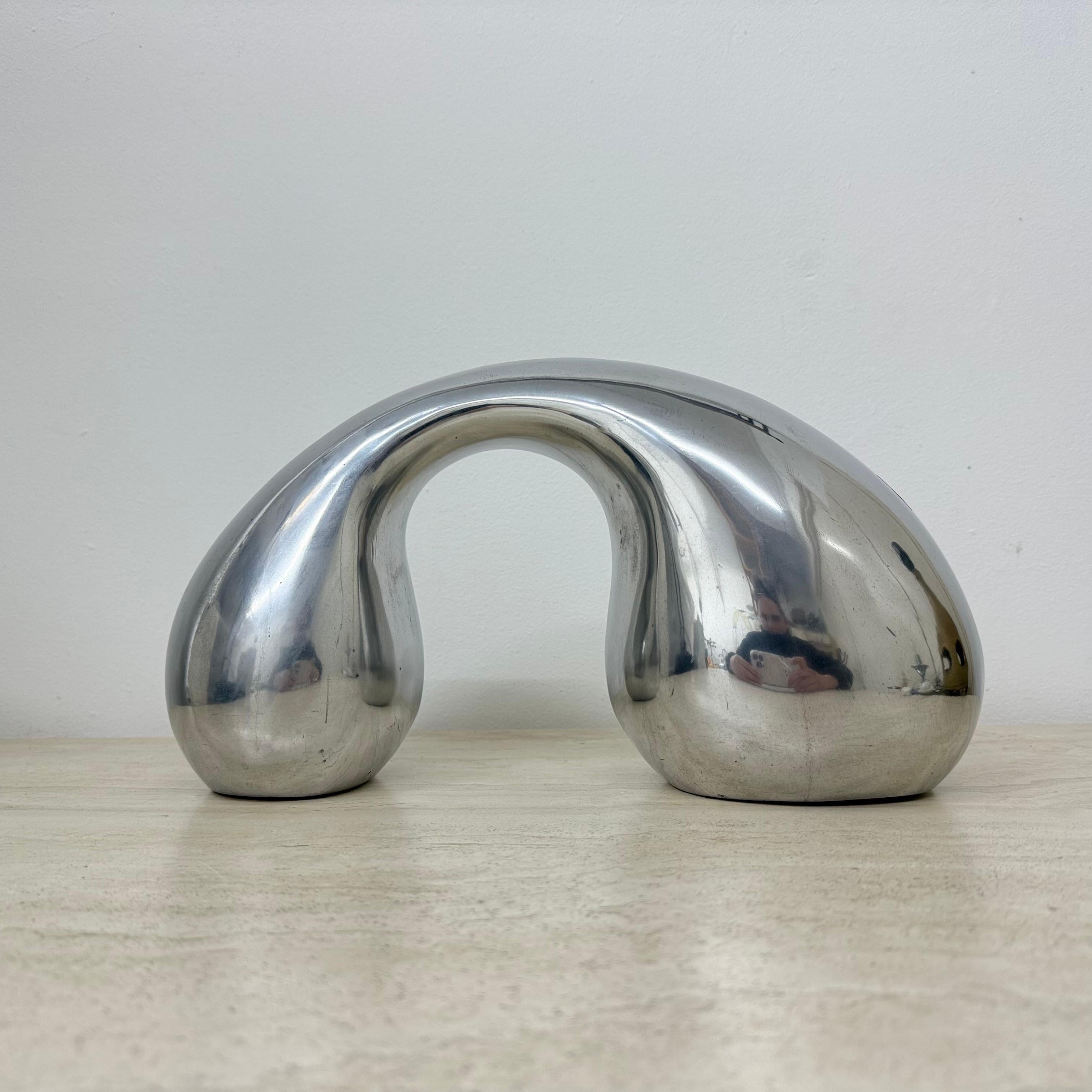 Biomorphes Skulptur-Objekt aus Aluminium von Eva & Peter Moritz für Ikea, 1980 im Angebot 13