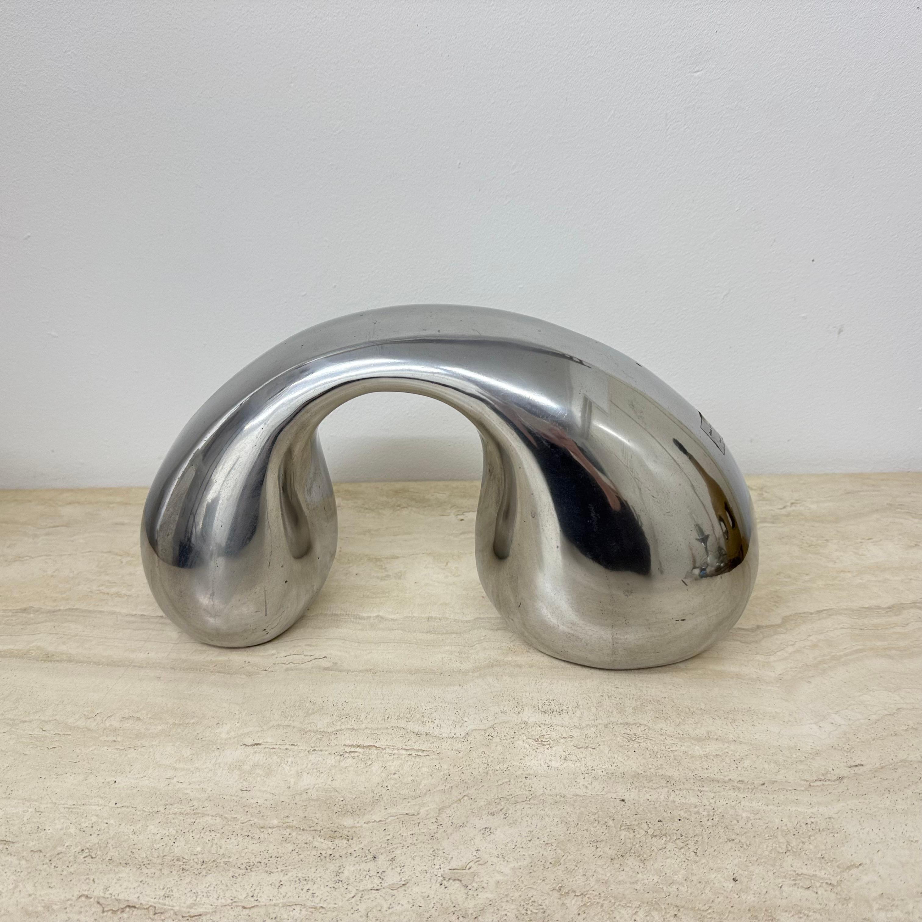 Biomorphes Skulptur-Objekt aus Aluminium von Eva & Peter Moritz für Ikea, 1980 im Angebot 14